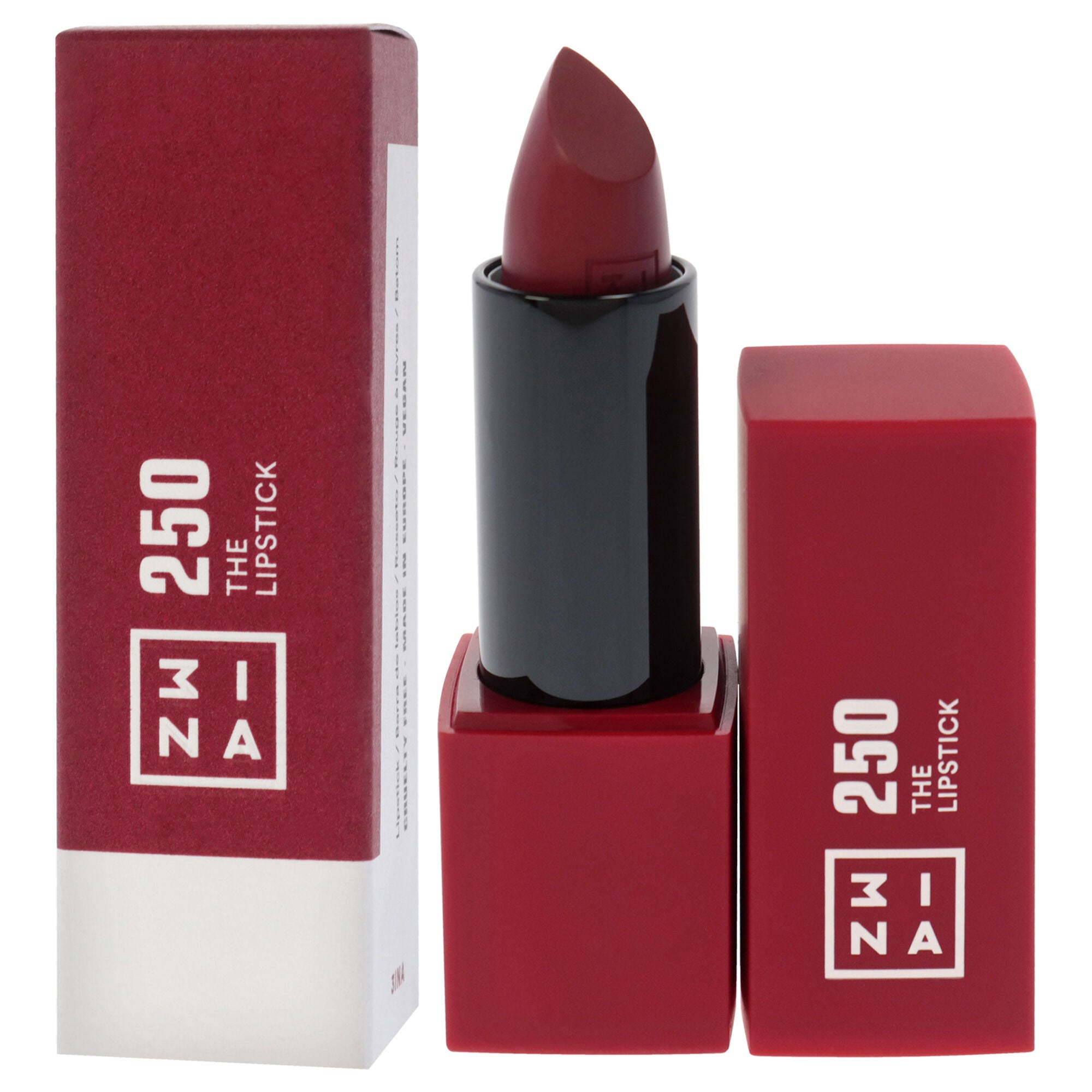 The Lipstick - 250 Warm Dark Red by 3INA for Women - 0.16 oz Lipstick, See Description, alternate image number 2