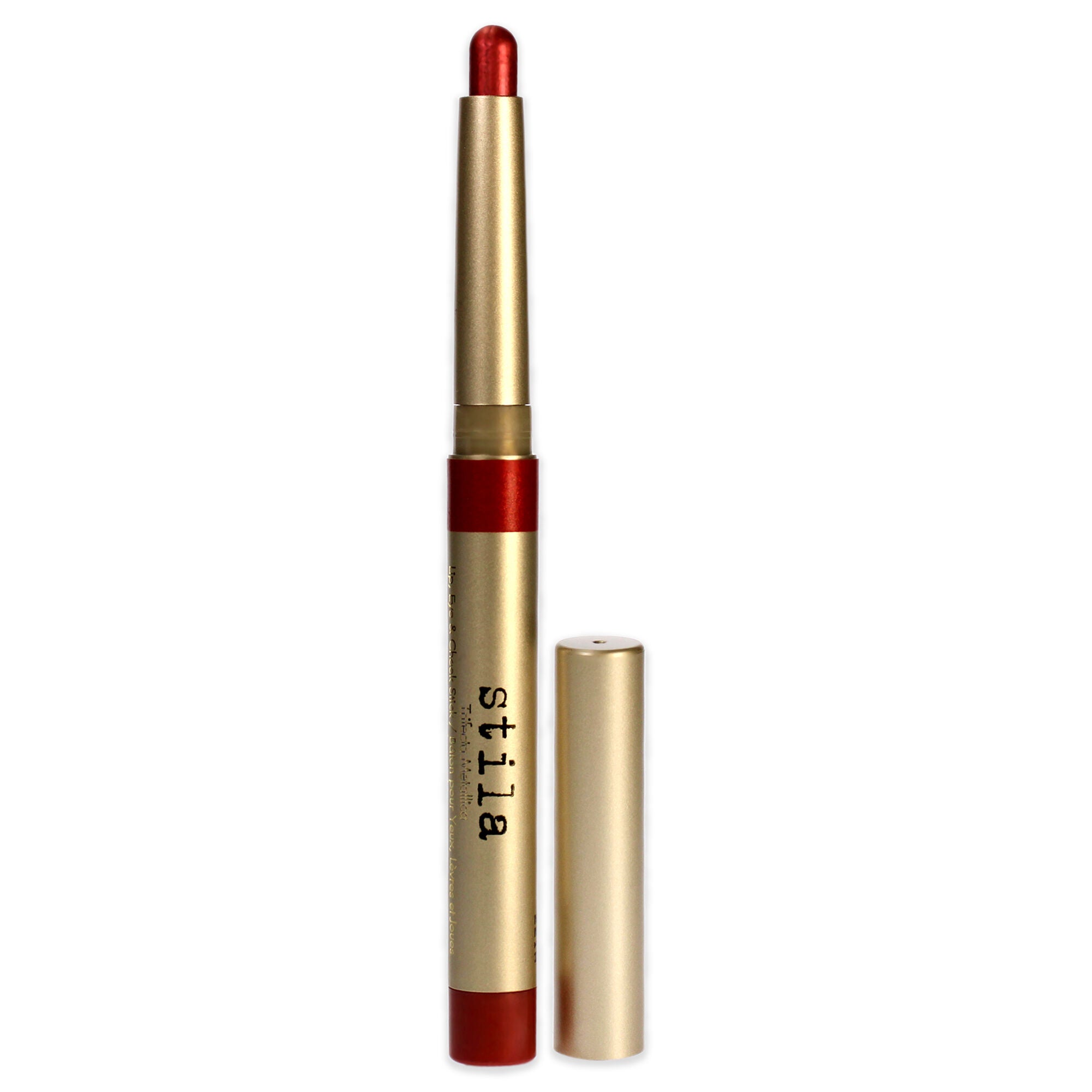 Trifecta Metallica Lip Eye and Cheek Stick - Pink Sapphire by Stila for Women - 0.06 oz Makeup, See Description, alternate image number 4