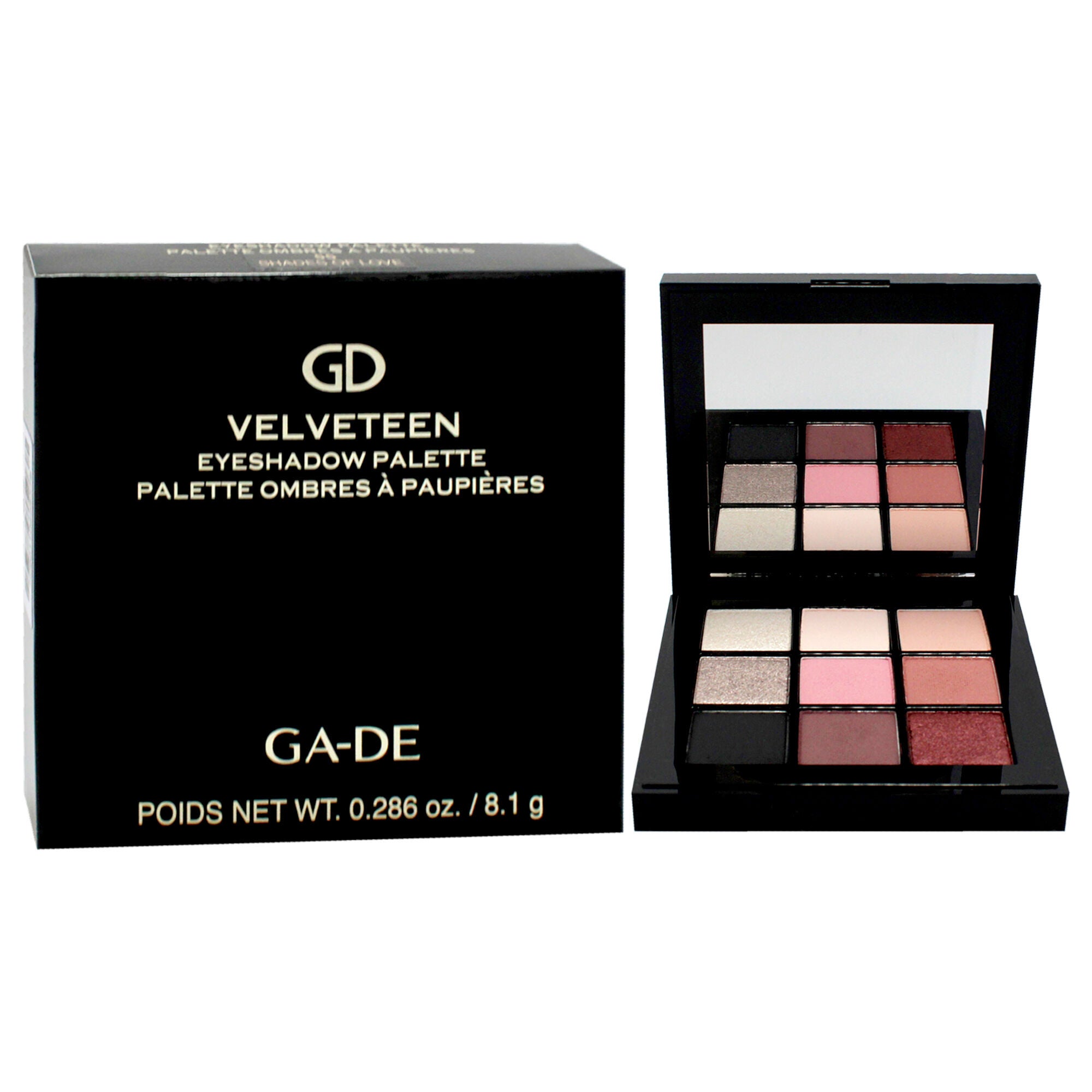 Velveteen Eyeshadow Palette - 55 Shades of Love by GA-DE for Women - 0.0286 oz Eye Shadow, See Description, alternate image number 1