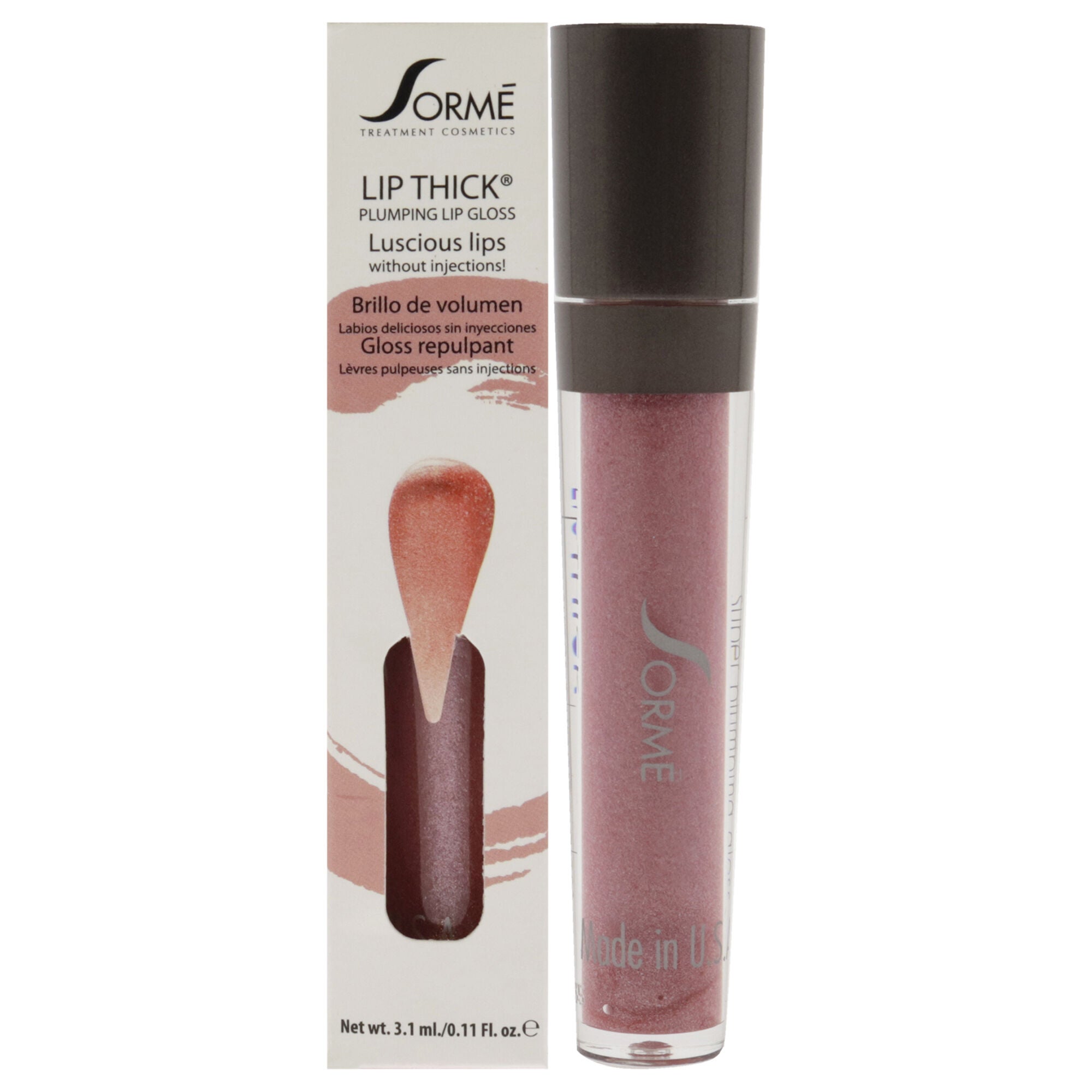 Lip Thick Plumping Lip Gloss - 94 Dreamy by Sorme Cosmetics for Women - 0.11 oz Lip Gloss, See Description, hi-res image number 0
