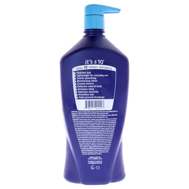 Miracle Moisture Shampoo by Its A 10 for Unisex - 33.8 oz Shampoo, NA, alternate image number null