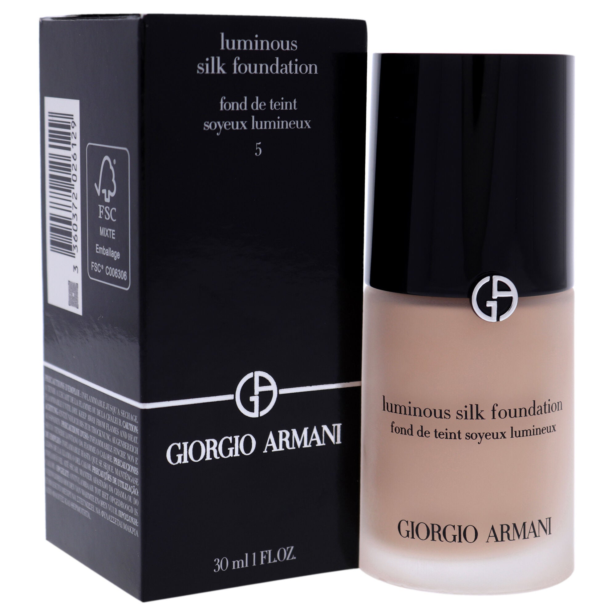 Luminous Silk Foundation - 5 Medium Neutral by Giorgio Armani for Women - 1 oz Foundation, , alternate image number 7