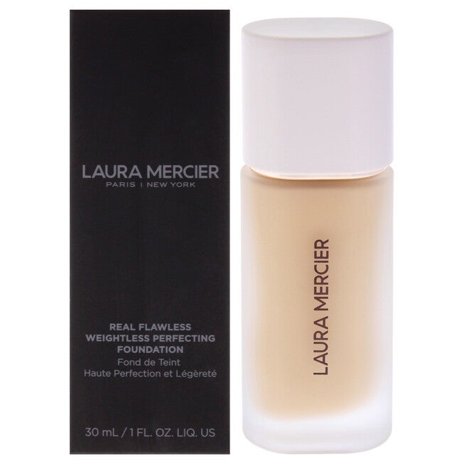 Real Flawless Weightless Perfecting Foundation - 2W2 Warm Linen by Laura Mercier for Women - 1 oz Foundation, NA, hi-res image number null
