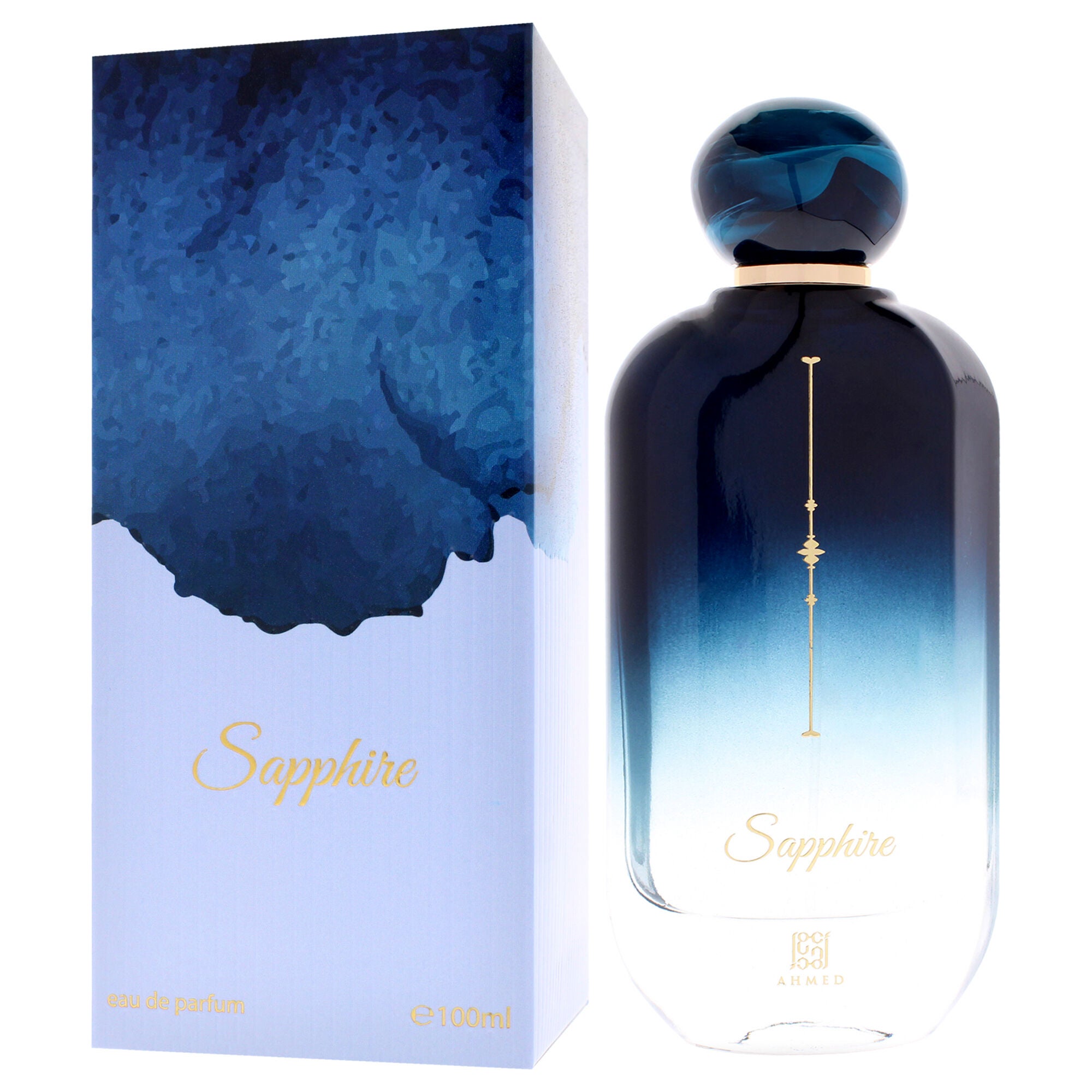 Sapphire by Ahmed Al Maghribi for Unisex - 3.38 oz EDP Spray, Clear, alternate image number 3