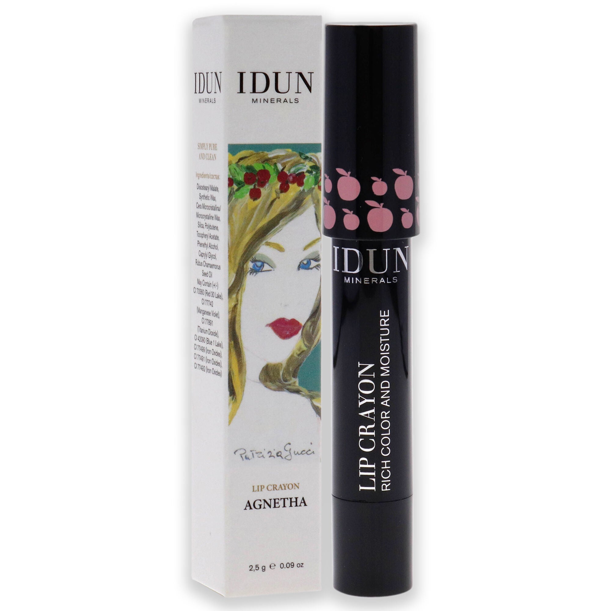 Lip Crayon - 401 Agnetha by Idun Minerals for Women - 0.09 oz Lipstick, See Description, alternate image number 1