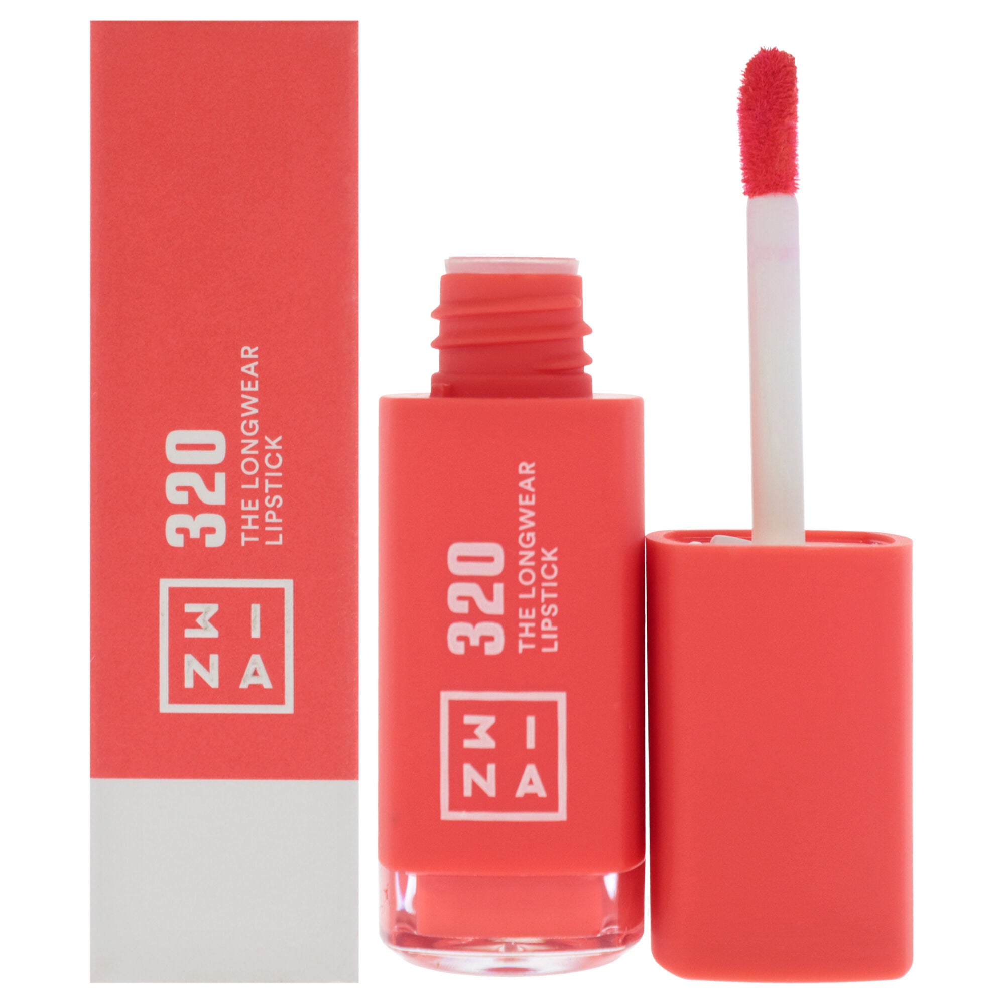 The Longwear Lipstick - 320 Orange by 3INA for Women - 0.20 oz Lipstick, See Description, hi-res image number 0