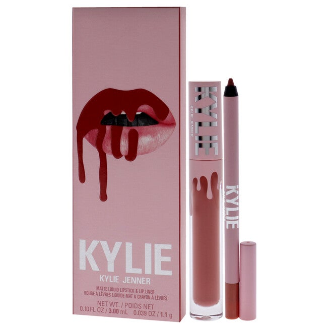 Matte Lip Kit - 801 Queen by Kylie Cosmetics for Women - 2 Pc 0.10oz Matte Liquid Lipstick, 0.039oz Lip Liner, , alternate image number null