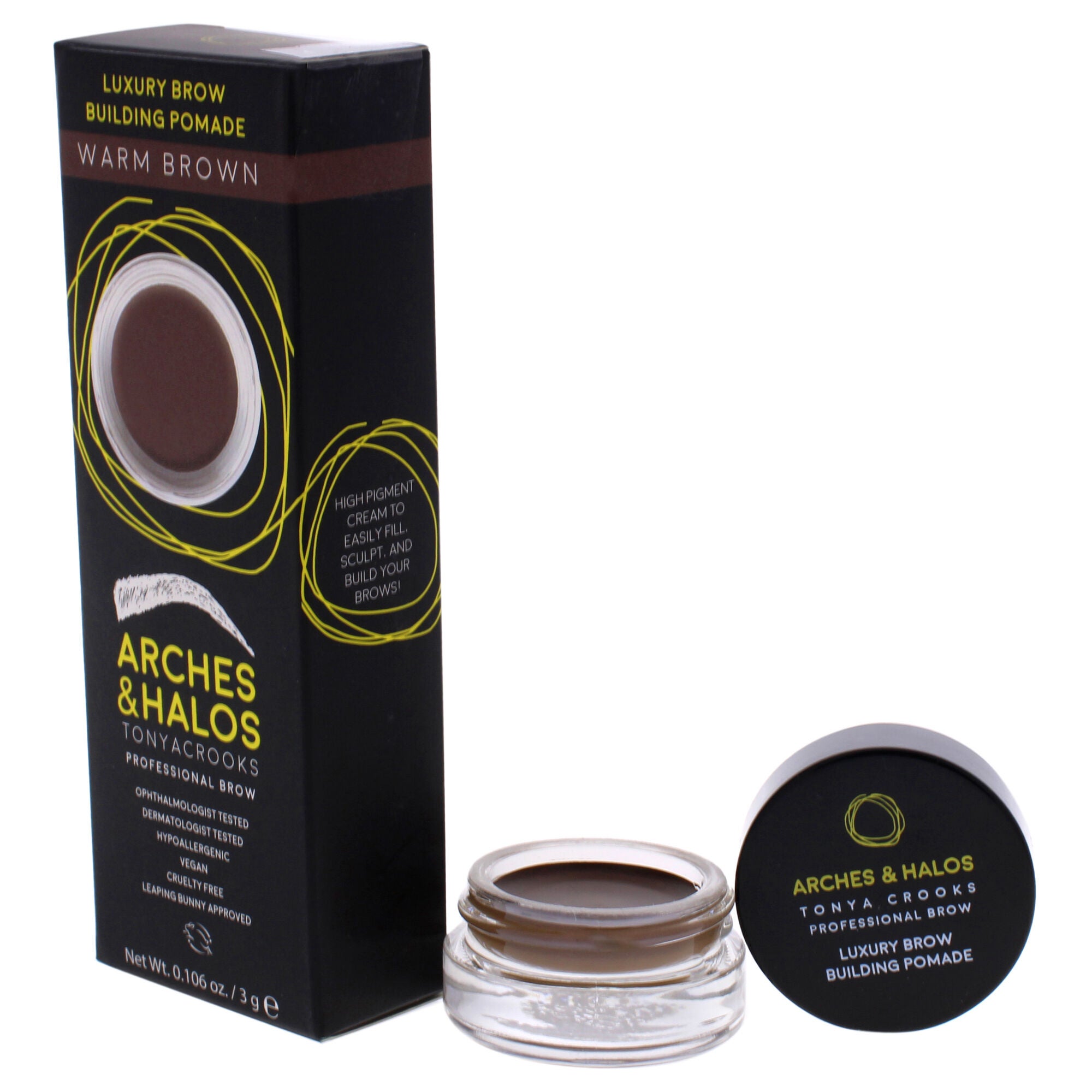 Luxury Brow Buiding Pomade - Warm Brown by Arches and Halos for Women - 0.106 oz Pomade, , alternate image number 7