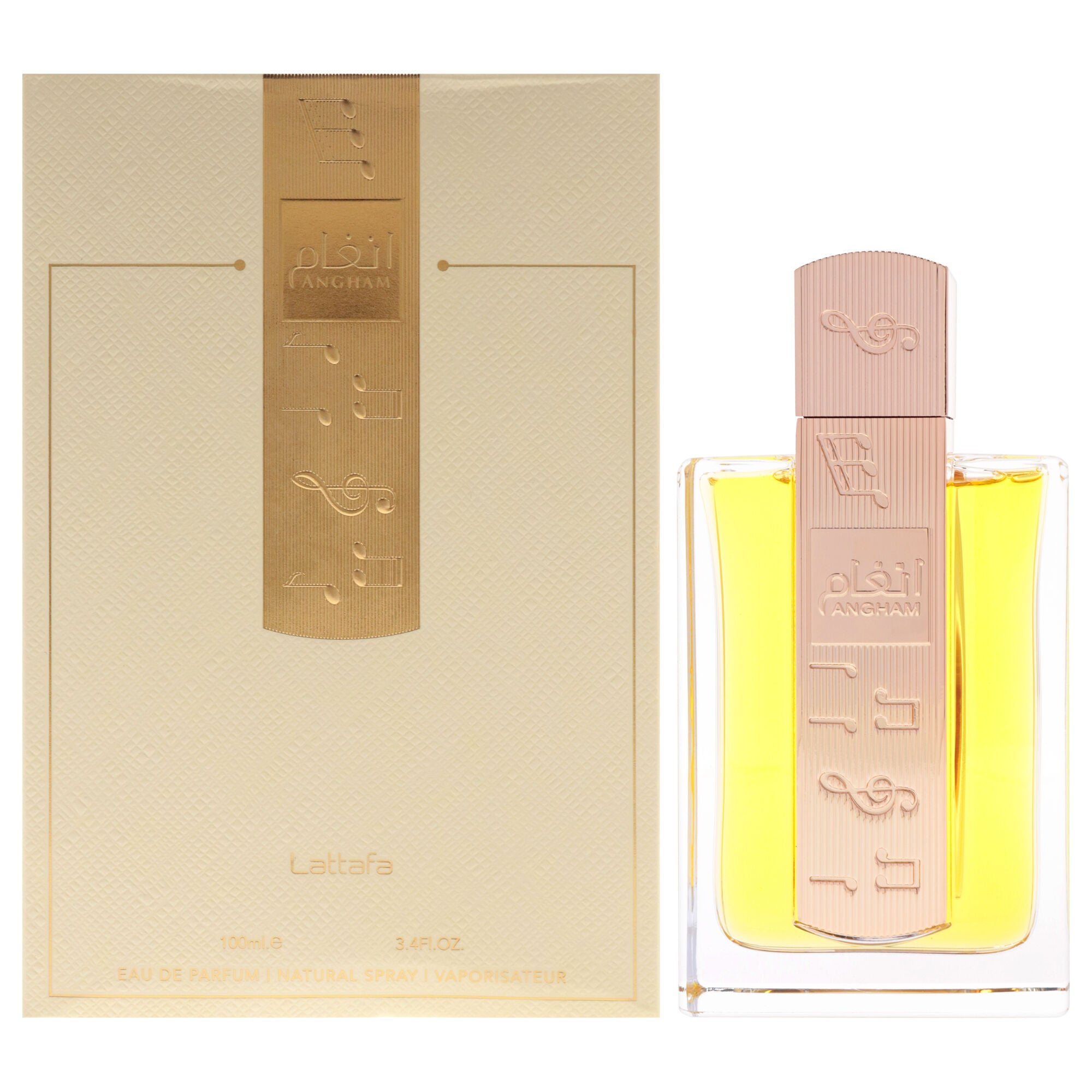 Angham by Lattafa for Unisex - 3.4 oz EDP Spray, Clear, hi-res image number 0
