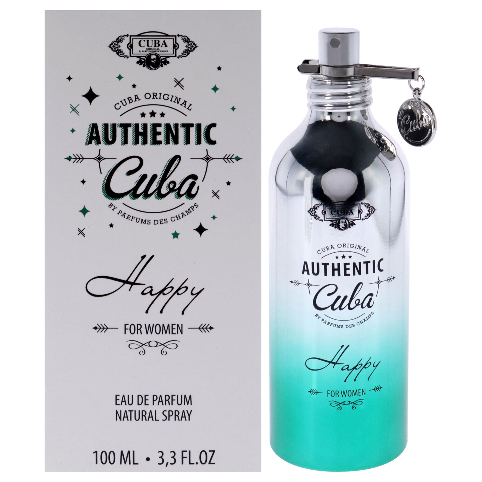 Cuba Authentic Happy by Cuba for Women - 3.3 oz EDP Spray, See Description, hi-res image number 0