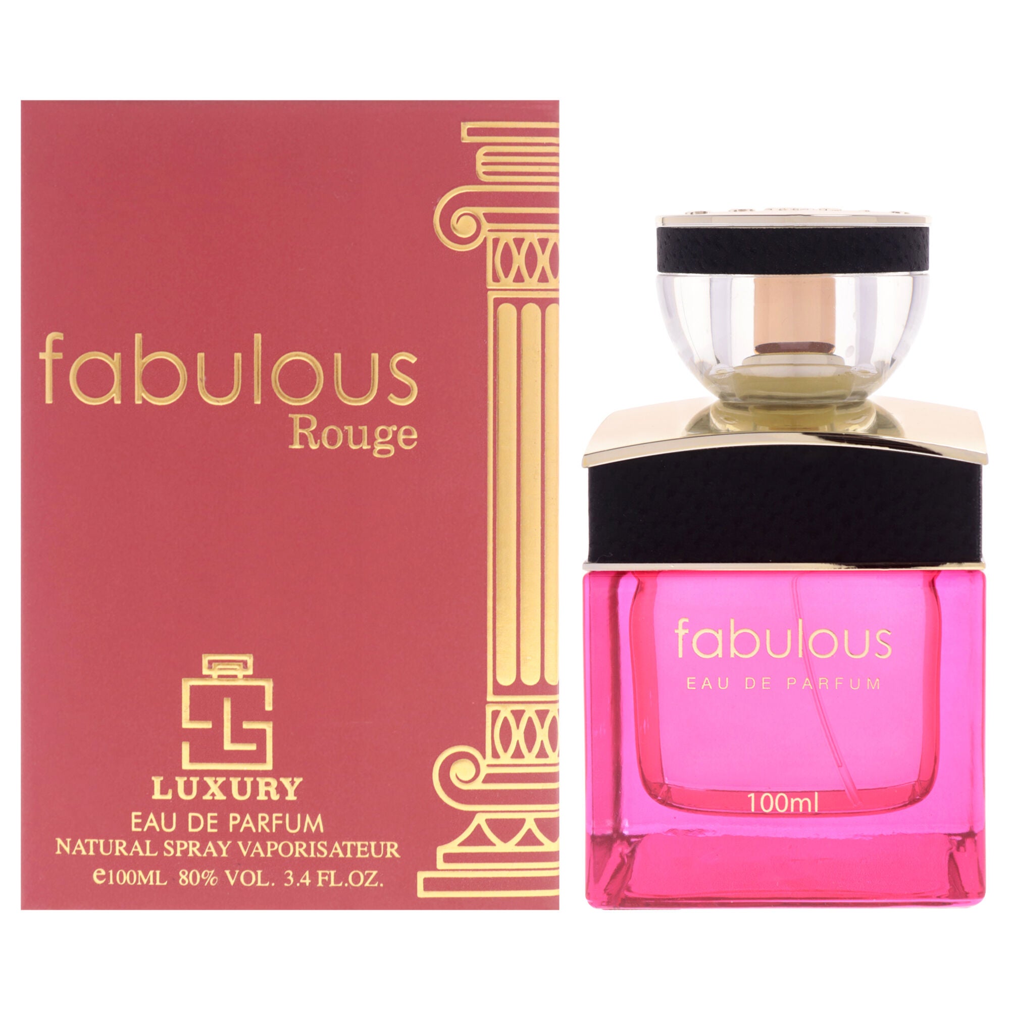 Luxury Collection - Fabulous Rouge by Khalis for Women - 3.4 oz EDP Spray, Clear, hi-res image number 0