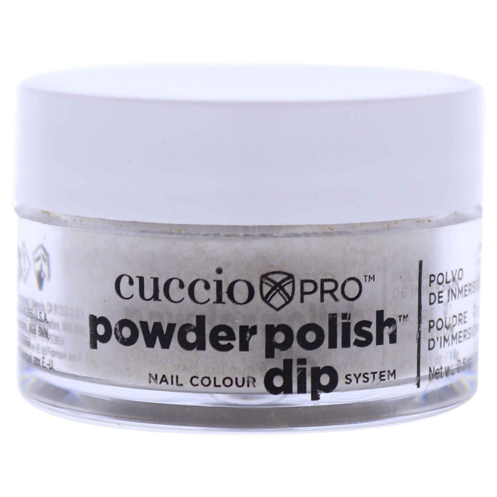 Pro Powder Polish Nail Colour Dip System - Gold With Rimbow Mica by Cuccio Colour for Women - 0.5 oz Nail Powder, See Description, hi-res image number 0