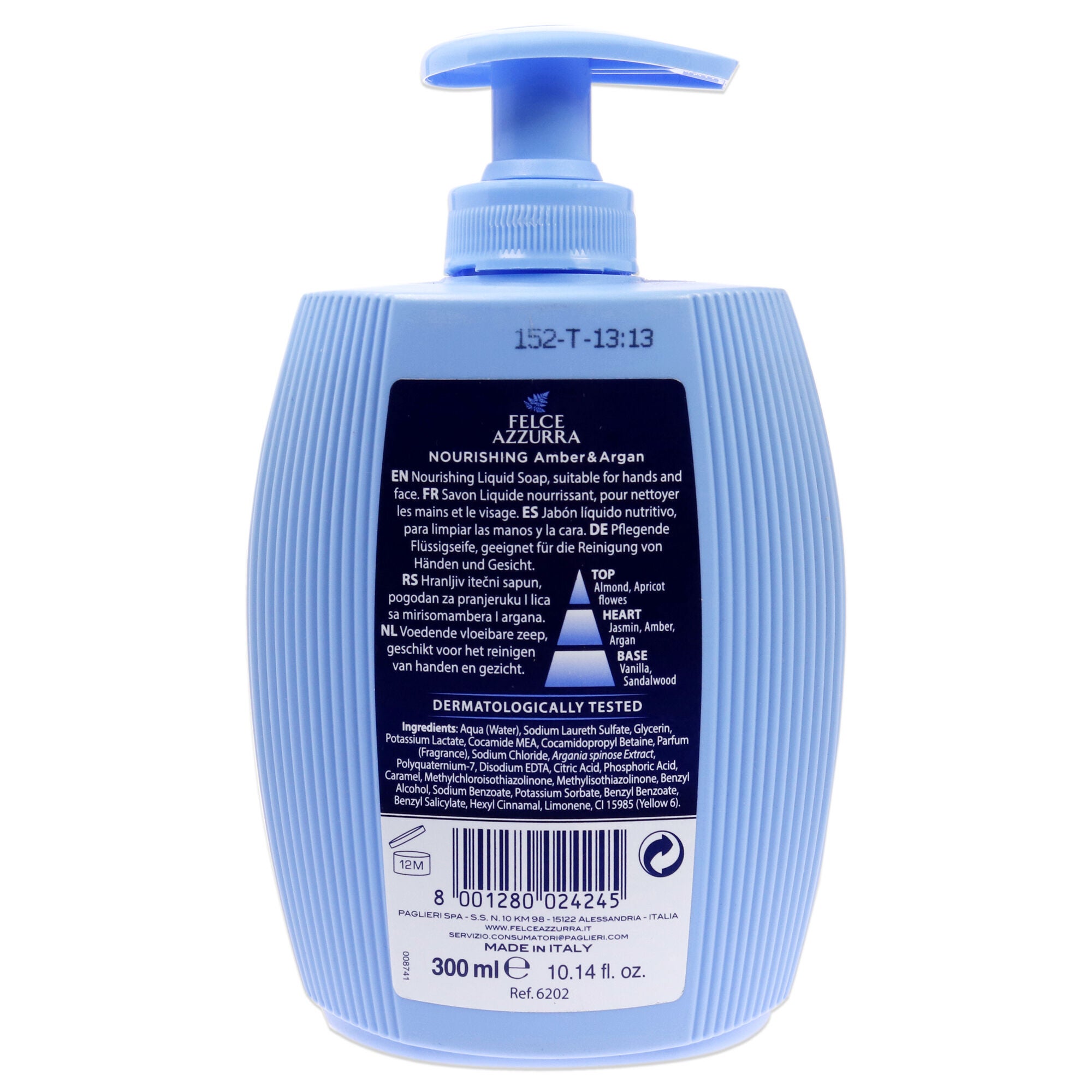 Nourishing by Felce Azzurra for Unisex - 10.14 oz Liquid Soap, See Description, alternate image number 2