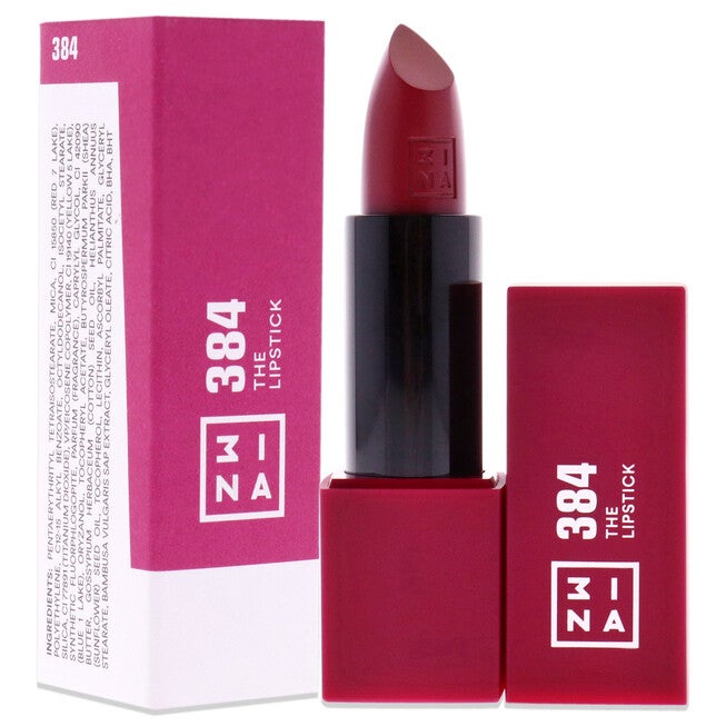 The Lipstick - 384 Dark Raspberry by 3INA for Women - 0.16 oz Lipstick, NA, alternate image number null