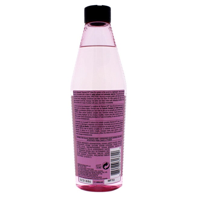 Diamond Oil Glow Dry Gloss Shampoo by Redken for Unisex - 10.1 oz Shampoo, NA, alternate image number null