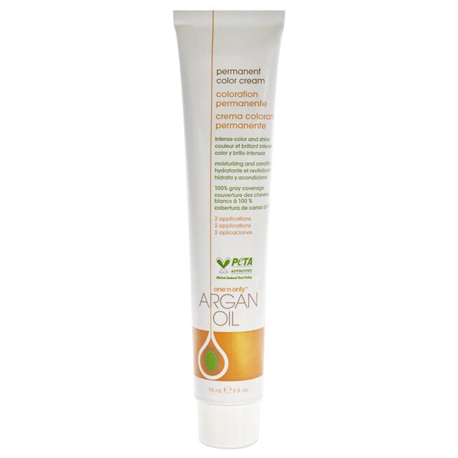 Argan Oil Permanent Color Cream - 2N Black by One n Only for Unisex - 3 oz Hair Color, , alternate image number null