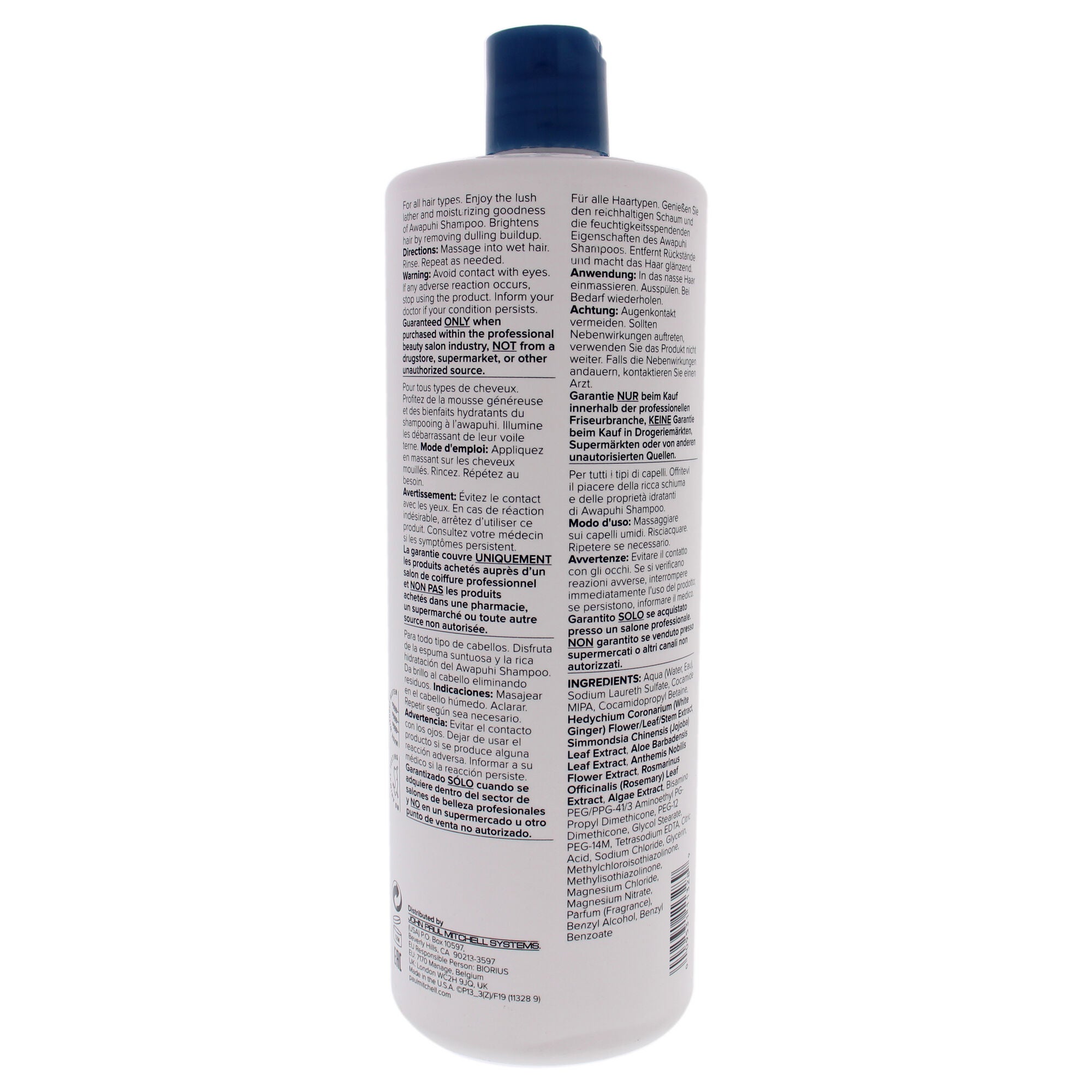 Awapuhi Shampoo by Paul Mitchell for Unisex - 33.8 oz Shampoo, See Description, alternate image number 1