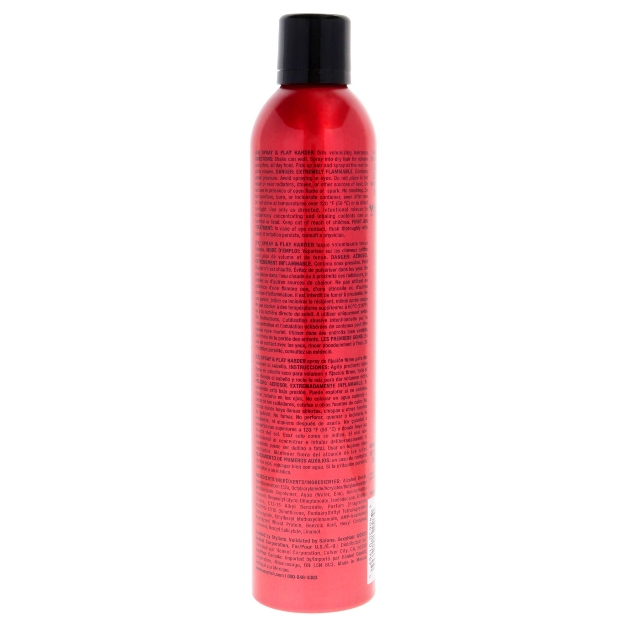 Big Sexy Hair Spray and Play Harder by Sexy Hair for Unisex - 10 oz Hair Spray, See Description, alternate image number 2