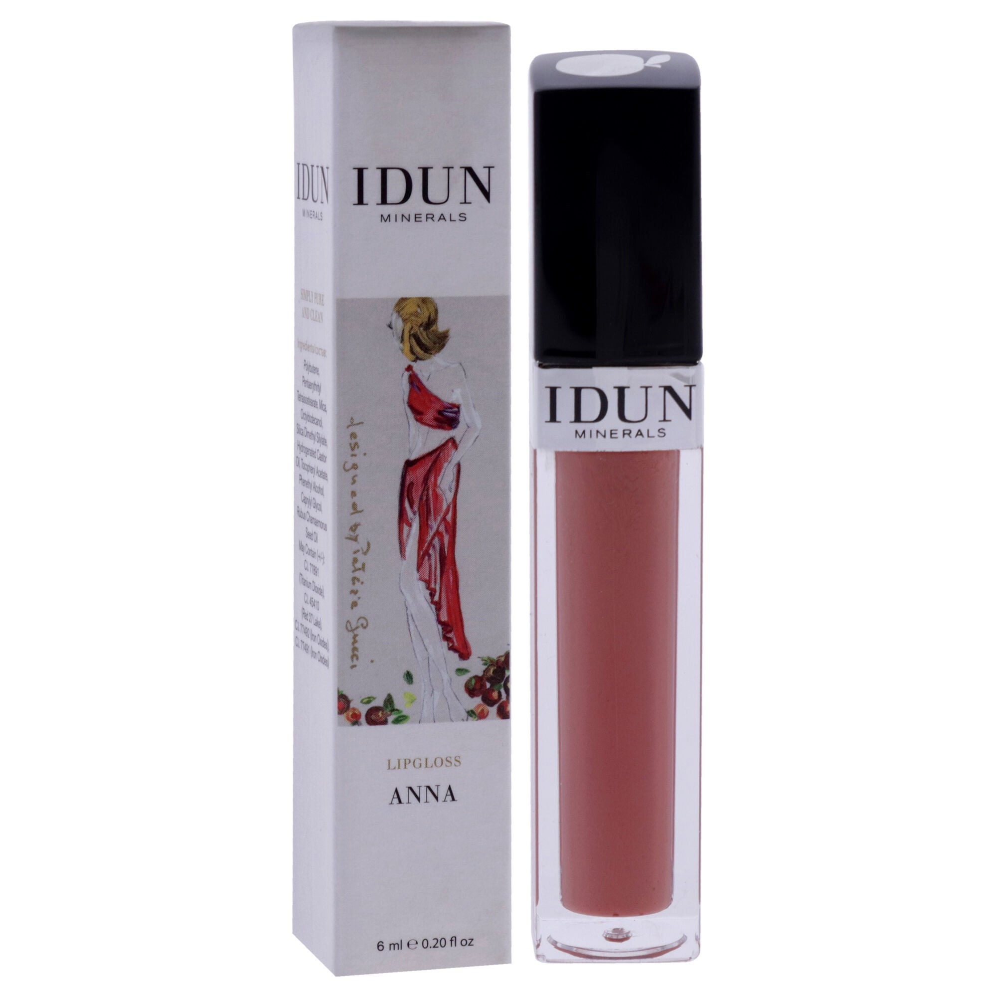 Lipgloss - 013 Anna by Idun Minerals for Women - 0.2 oz Lip Gloss, See Description, alternate image number 2