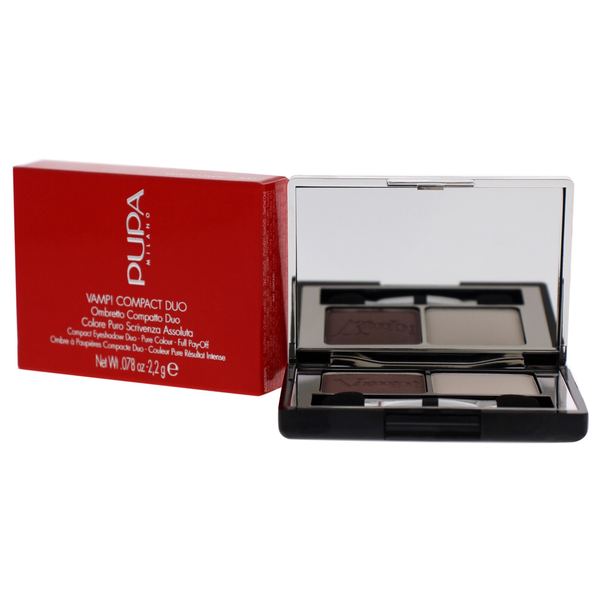 Vamp! Compact Duo Eyeshadow - 006 Brown Vanilla by Pupa Milano for Women - 0.078 oz Eye Shadow, , alternate image number 7