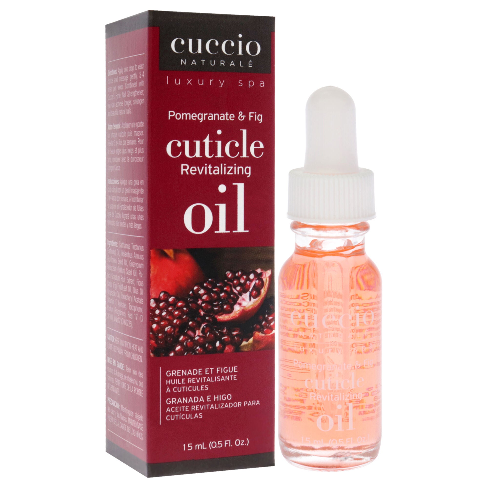 Cuticle Revitalizing Oil - Pomegranate and Fig by Cuccio Naturale for Unisex - 0.5 oz Oil, See Description, alternate image number 1