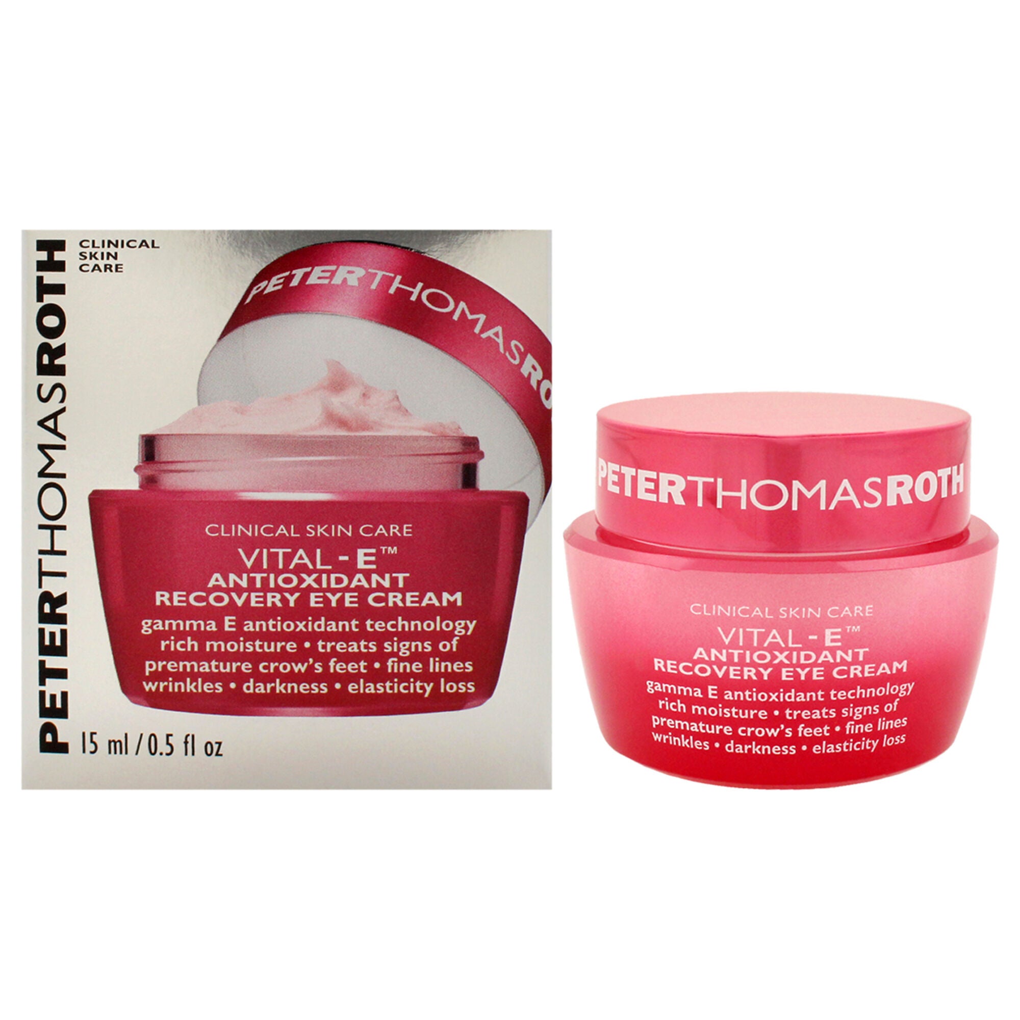Vital-E Antioxidant Recovery Eye Cream by Peter Thomas Roth for Unisex - 0.5 oz Cream, See Description, hi-res image number 0