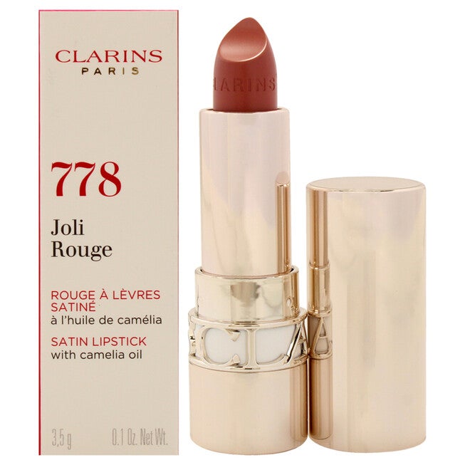 Joli Rouge Satin Lipstick - 778 Pecan Nude by Clarins for Women - 0.1 oz Lipstick, NA, hi-res image number null