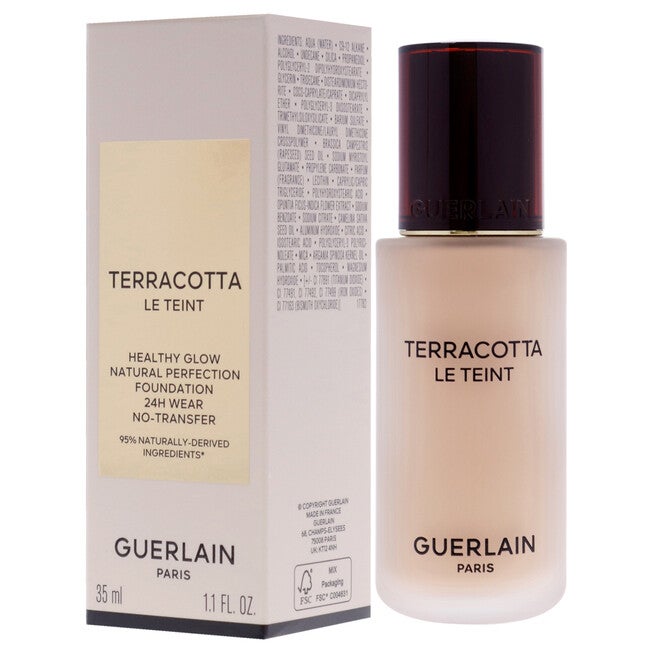 Terracotta Le Teint 24H Wear No-Transfer Foundation - 2N Neutral by Guerlain for Women - 1.1 oz Foundation, NA, alternate image number null
