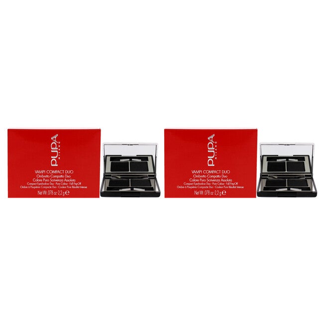 Vamp! Compact Duo Eyeshadow - 007 Dark Night by Pupa Milano for Women - 0.078 oz Eye Shadow - Pack of 2, See Description, hi-res image number 0