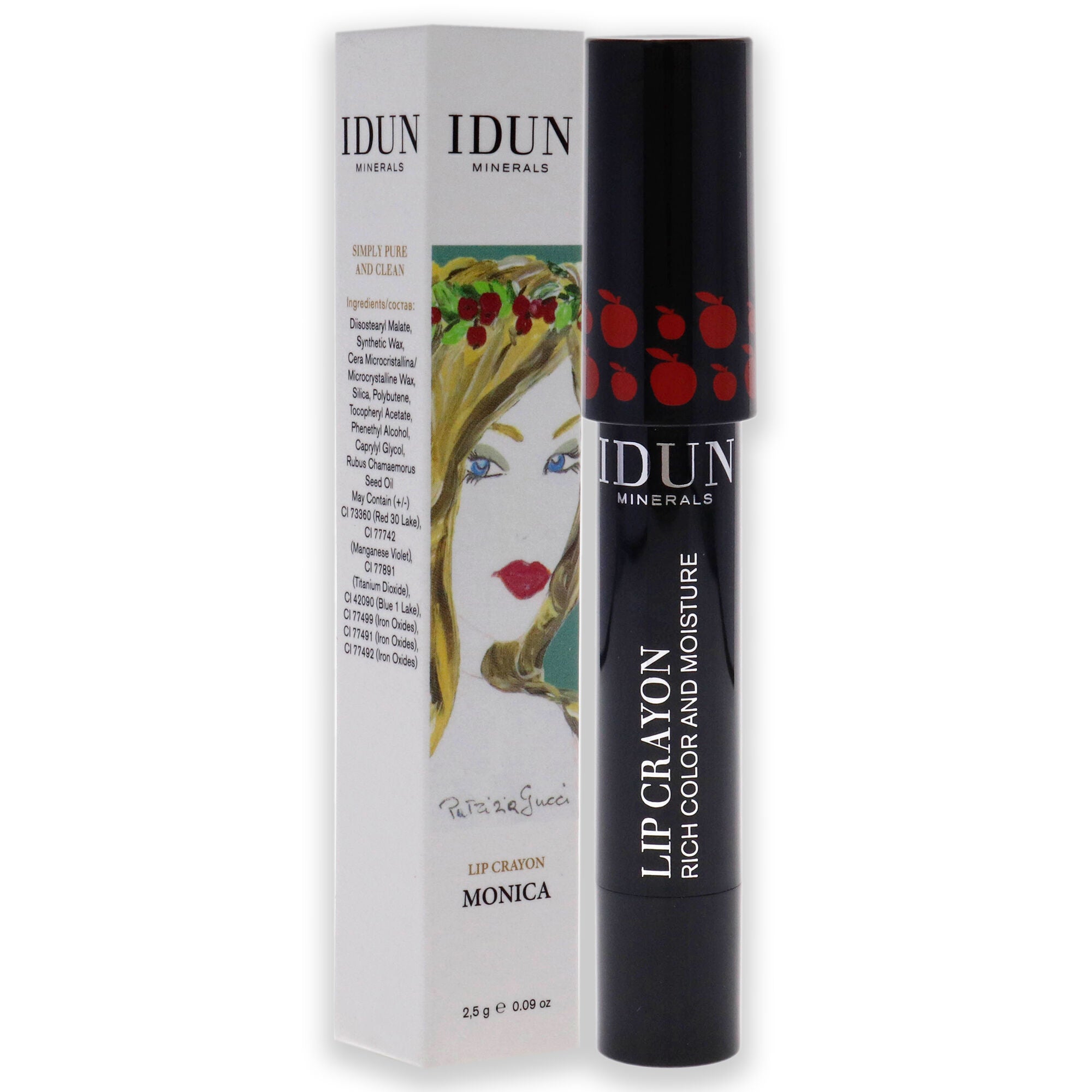 Lip Crayon - 407 Monica by Idun Minerals for Women - 0.09 oz Lipstick, See Description, alternate image number 2