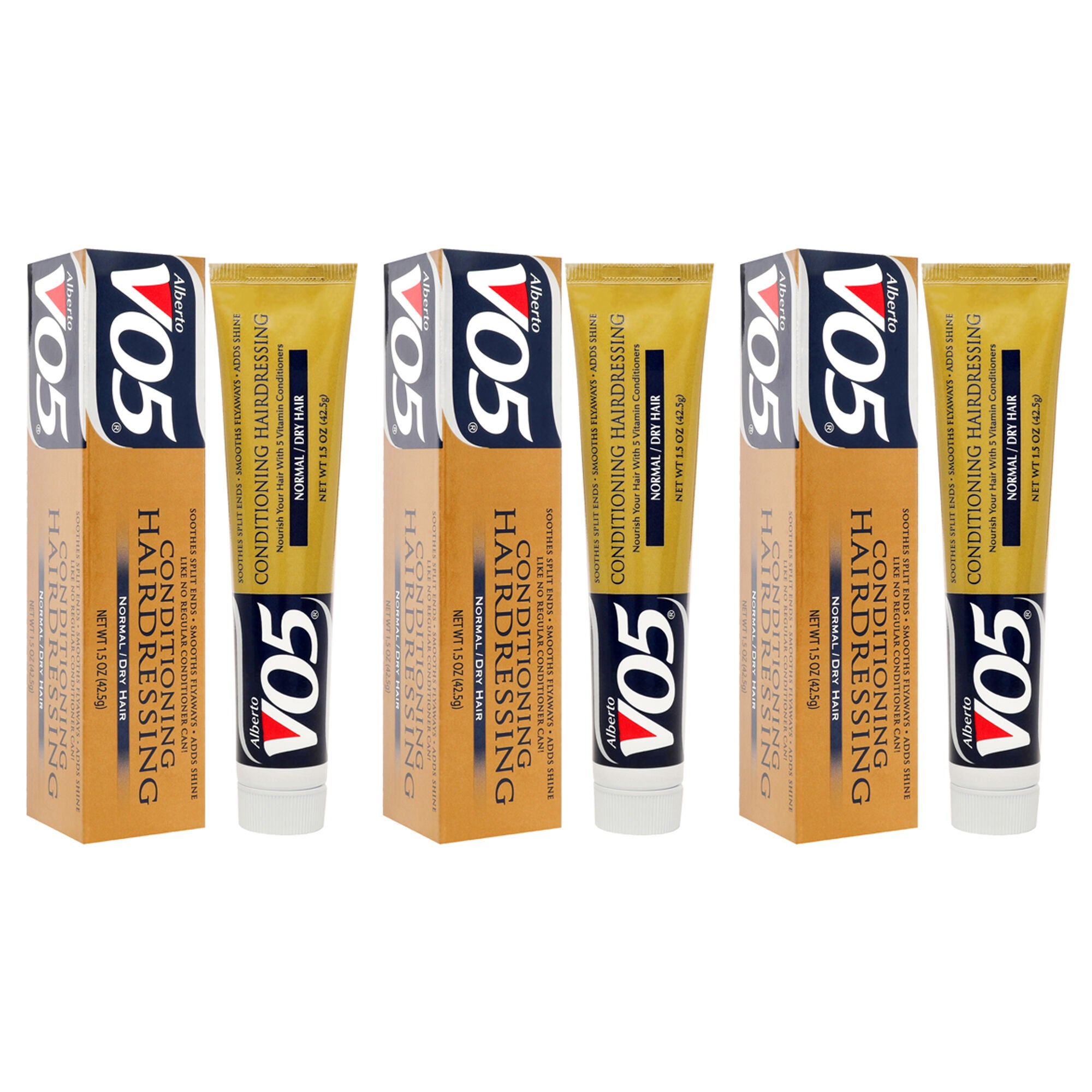 Conditioning Hairdressing - Normal to Dry Hair by Alberto VO5 for Unisex - 1.5 oz Conditioner - Pack of 3, White, alternate image number 2