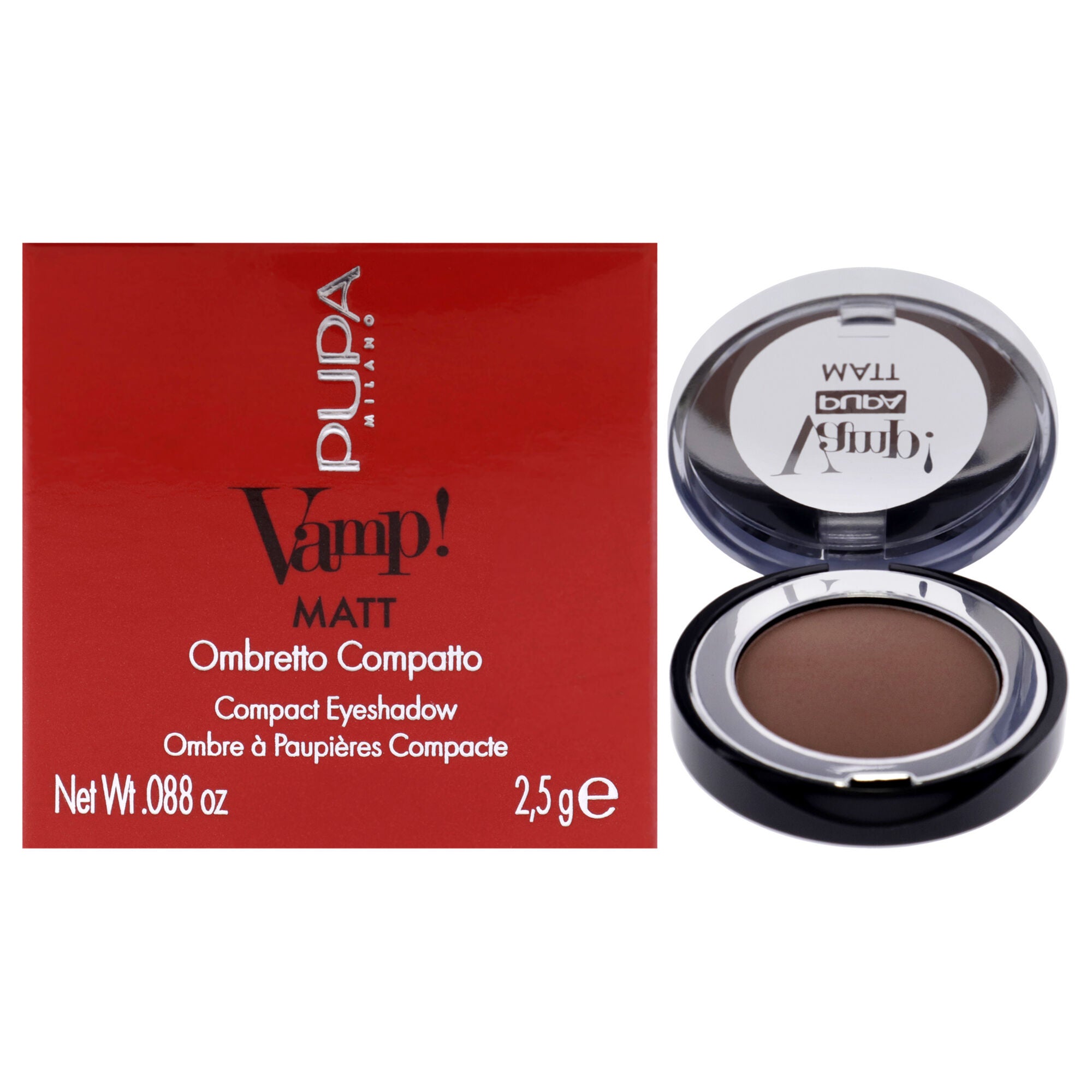 Vamp! Matt Compact Eyeshadow - 040 Warm Nude by Pupa Milano for Women - 0.088 oz Eye Shadow, See Description, hi-res image number 0