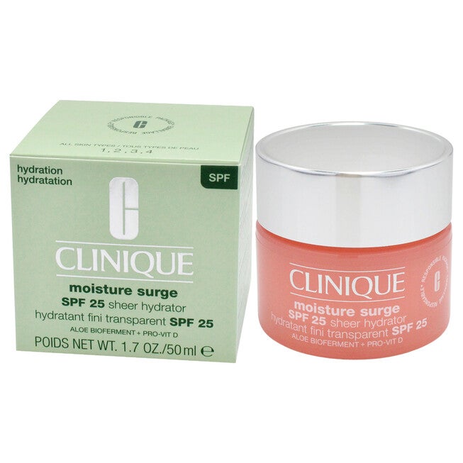 Moisture Surge Sheer Hydrator SPF 25 by Clinique for Women - 1.7 oz Moisturizer, NA, alternate image number null