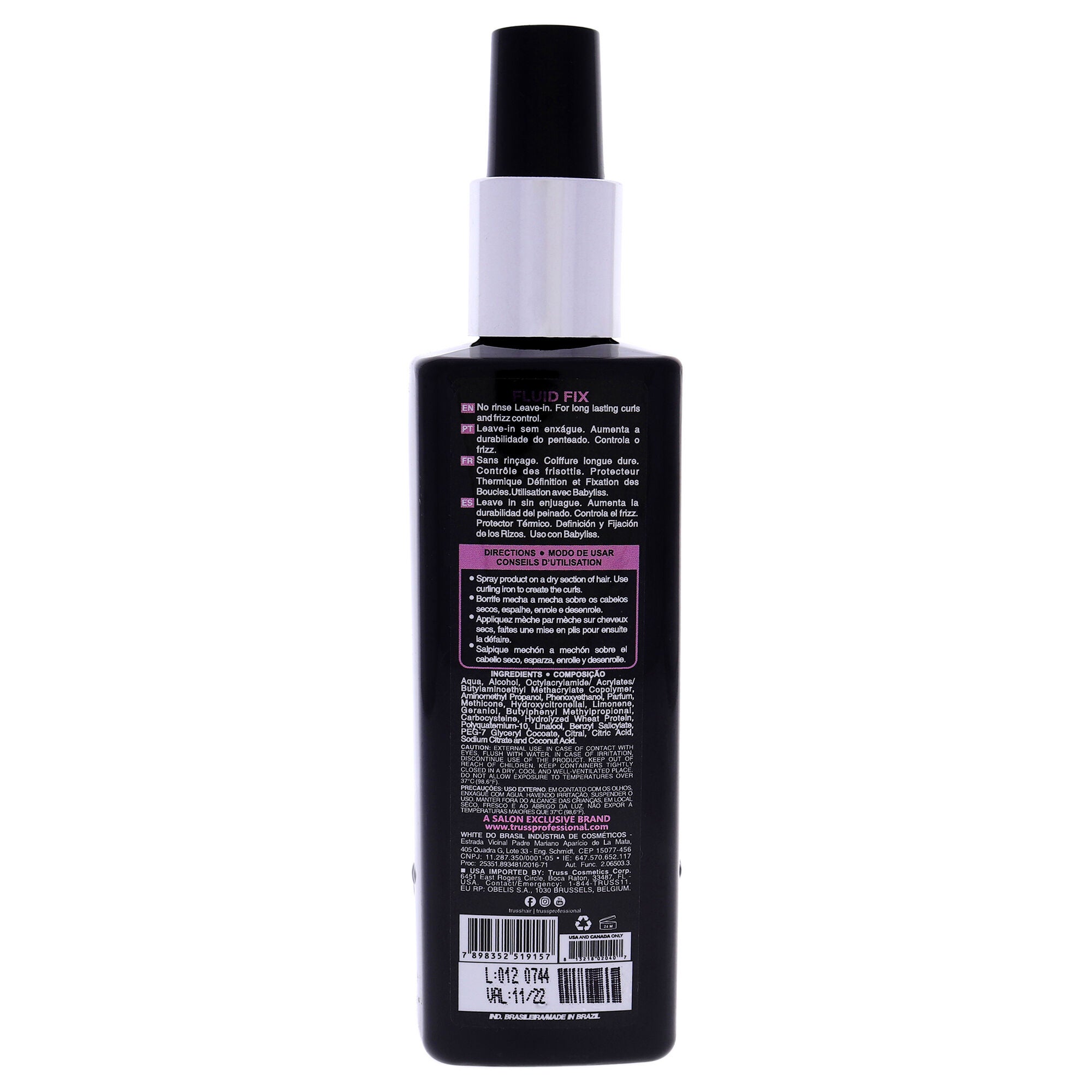 Fluid Fix Leave-In Spray by Truss for Unisex - 8.45 oz Hair Spray, See Description, alternate image number 1