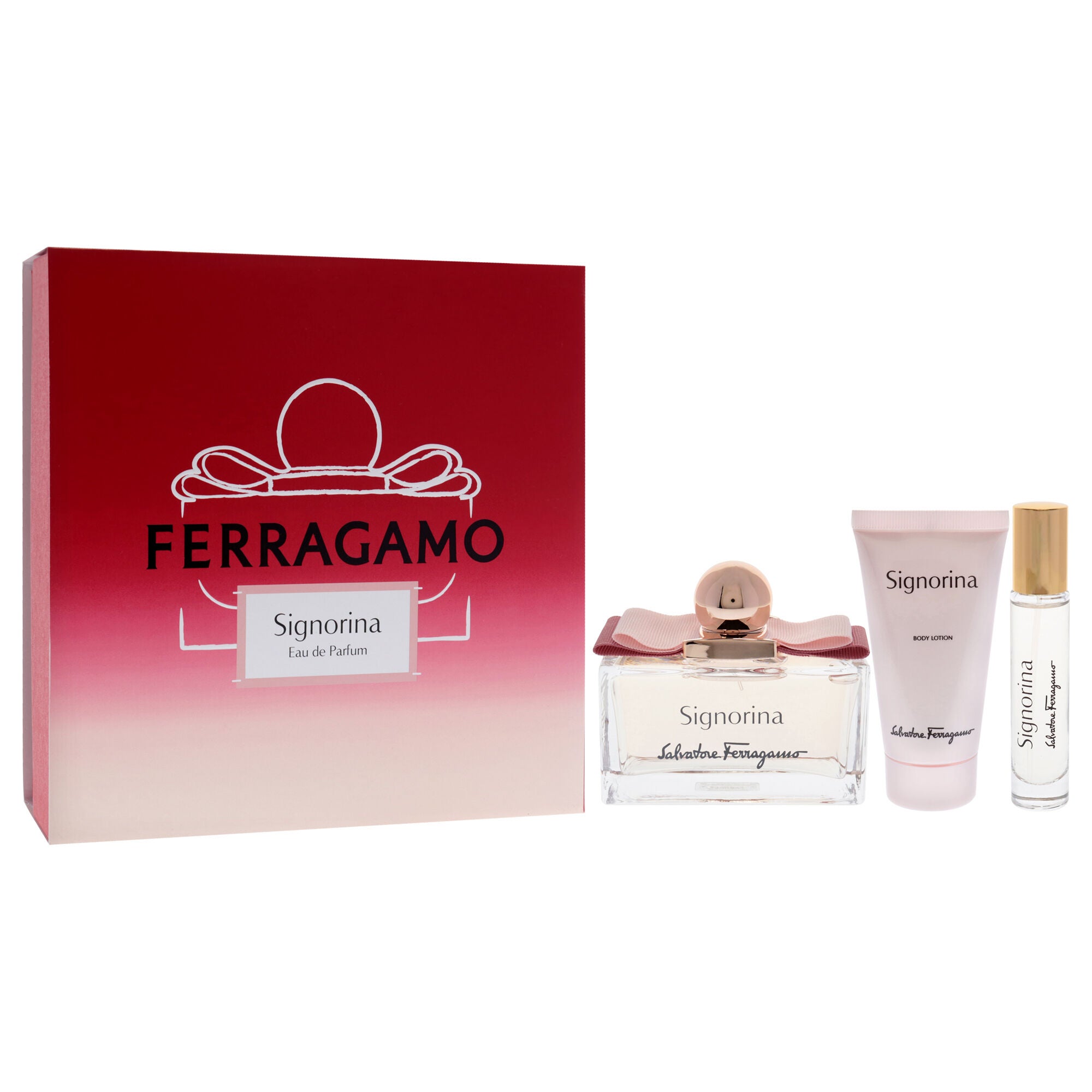 Signorina by Salvatore Ferragamo for Women - 3 Pc Gift Set 3.4oz EDP Spray, 1.7oz Body Lotion, 0.34oz EDP Spray, See Description, alternate image number 4
