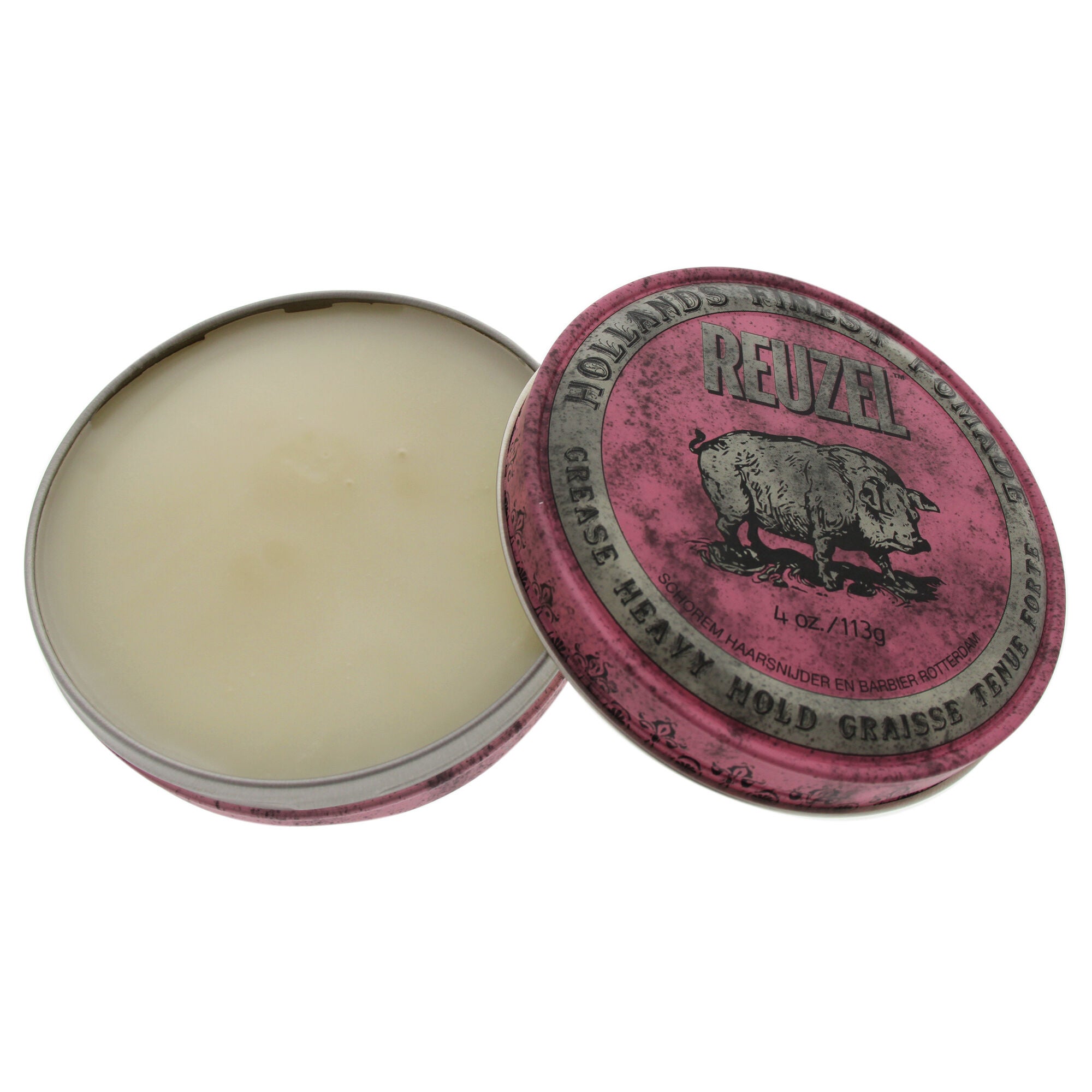 Pink Grease Heavy Hold Pomade by Reuzel for Men - 4 oz Pomade, See Description, hi-res image number 0