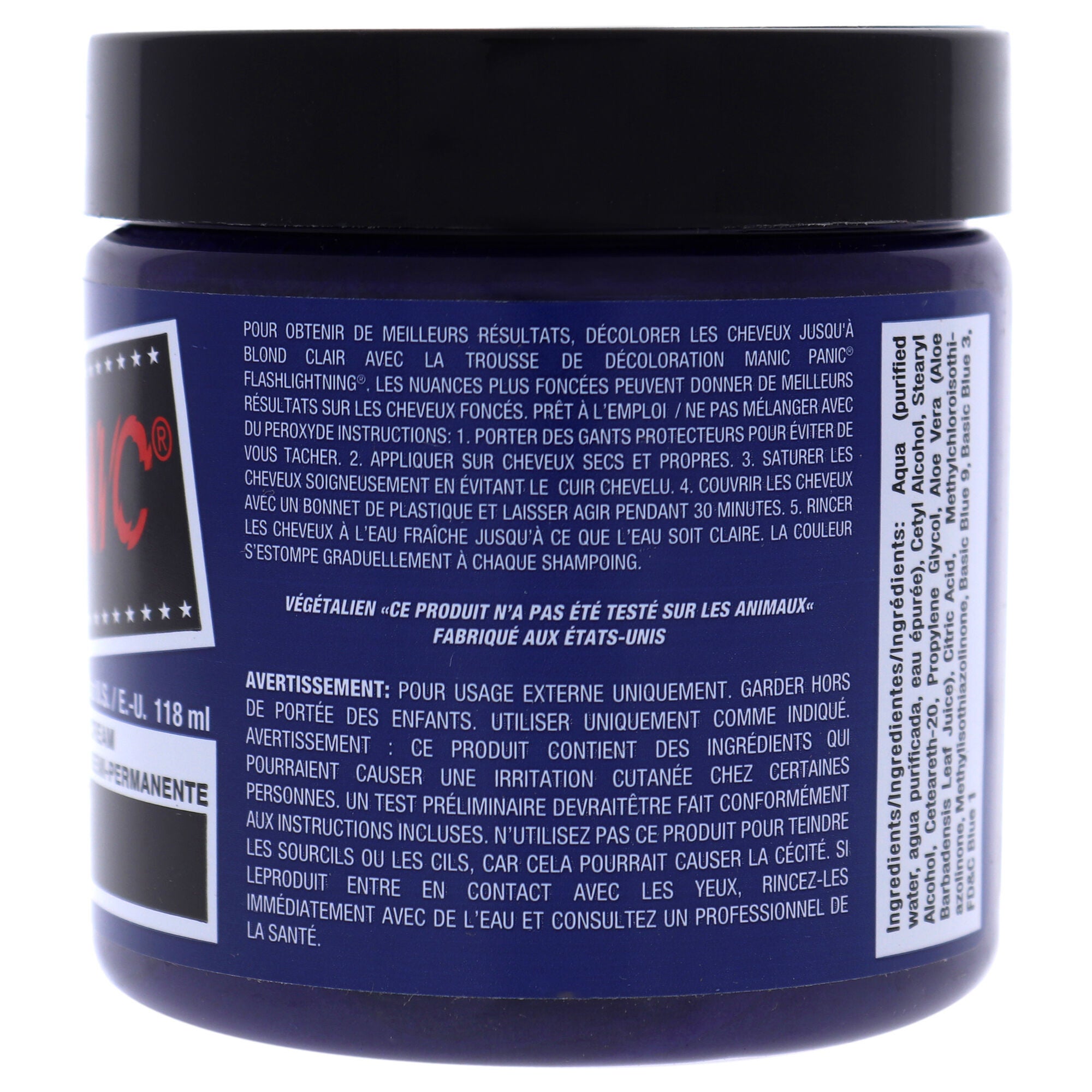 Classic High Voltage Hair Color - Shocking Blue by Manic Panic for Unisex - 4 oz Hair Color, See Description, alternate image number 1