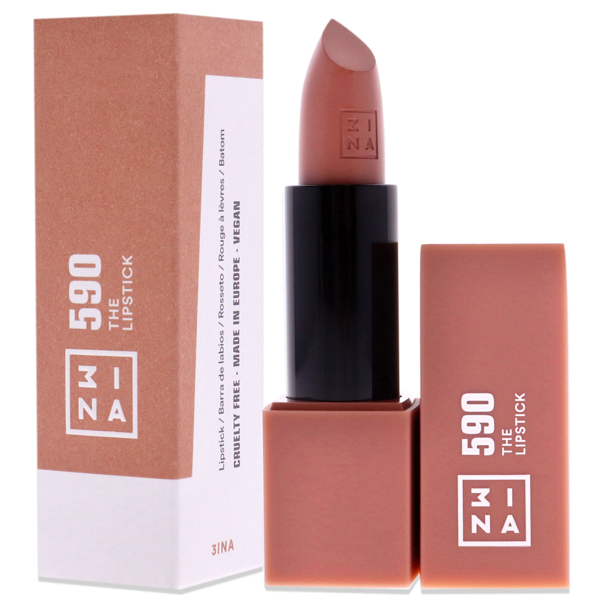 The Lipstick - 590 Warm Nude by 3INA for Women - 0.16 oz Lipstick, See Description, alternate image number 3
