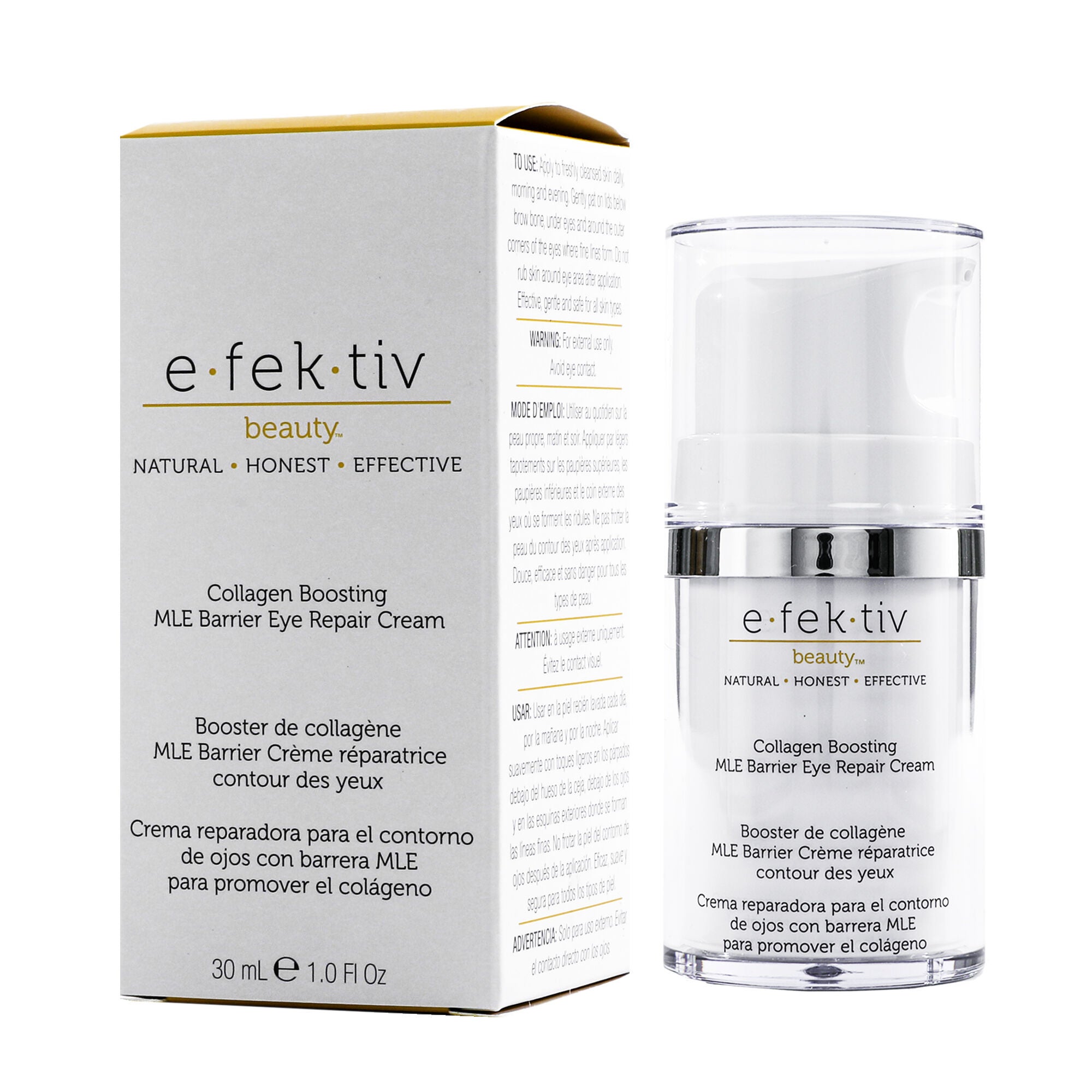 Collagen Boosting MLE Barrier Eye Repair Cream by e.fek.tiv for Unisex - 1 oz Serum, See Description, alternate image number 3