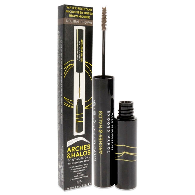 Microfiber Tinted Brow Mousse - Neutral Brown by Arches and Halos for Women - 0.106 oz Mousse, See Description, alternate image number 1