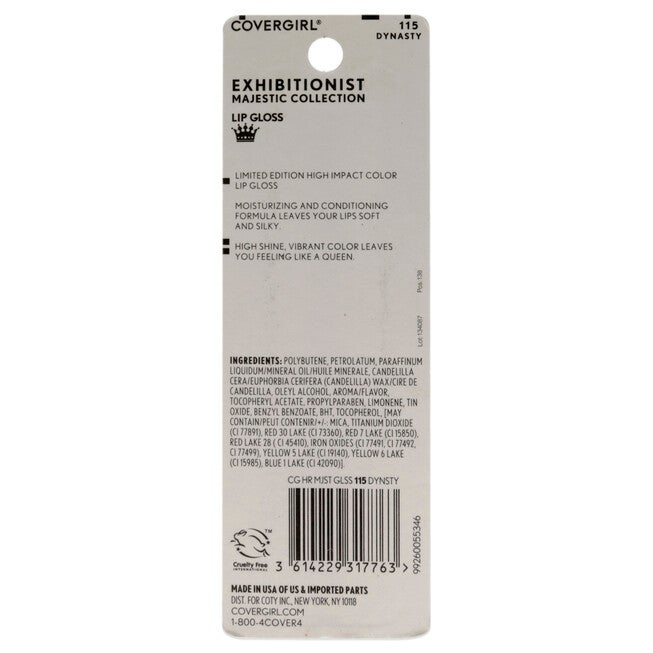 Exhibitionist Majesty Lip Gloss - Dynasty by CoverGirl for Women - 0.12 oz Lip Gloss, See Description, alternate image number 2