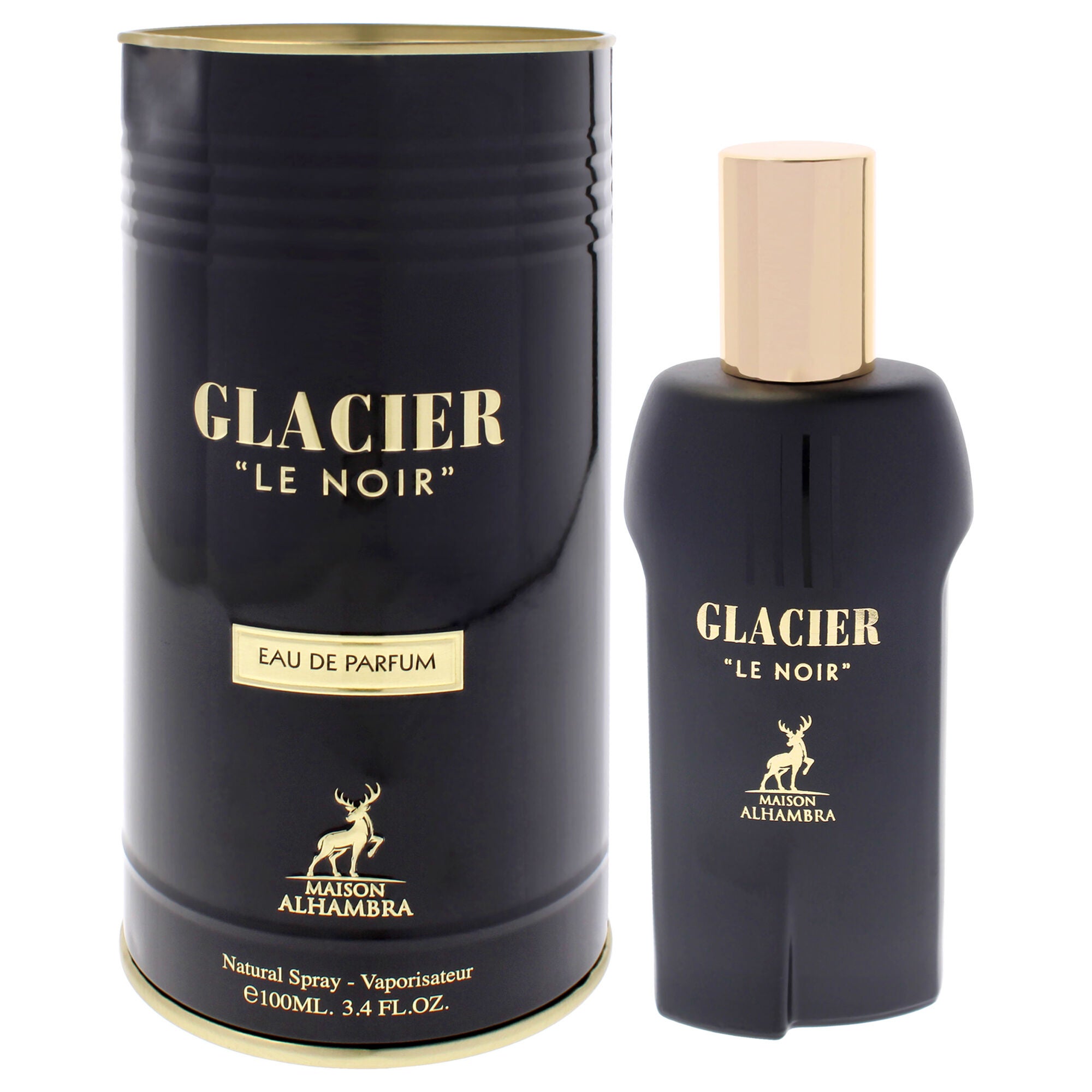 Glacier - Le Noir by Maison Alhambra for Unisex - 3.4 oz EDP Spray, Clear, hi-res image number 0
