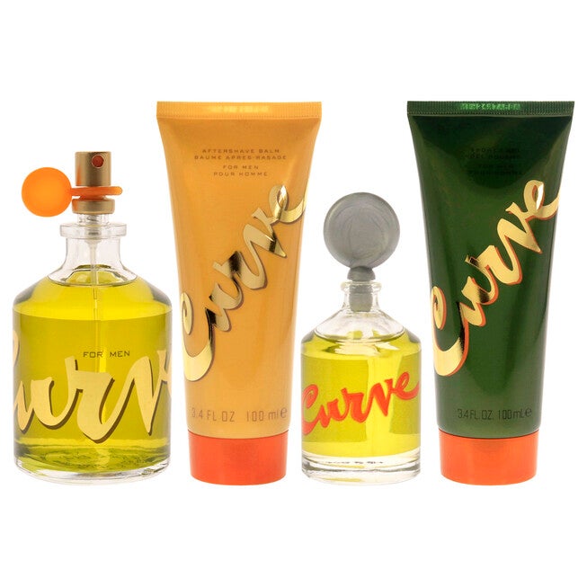 Curve by Liz Claiborne for Men - 4 Pc Gift Set 4.2oz EDC Spray, 0.25oz EDC Splash, 3.4oz After Shave Balm, 3.4oz Shower Gel, , alternate image number null