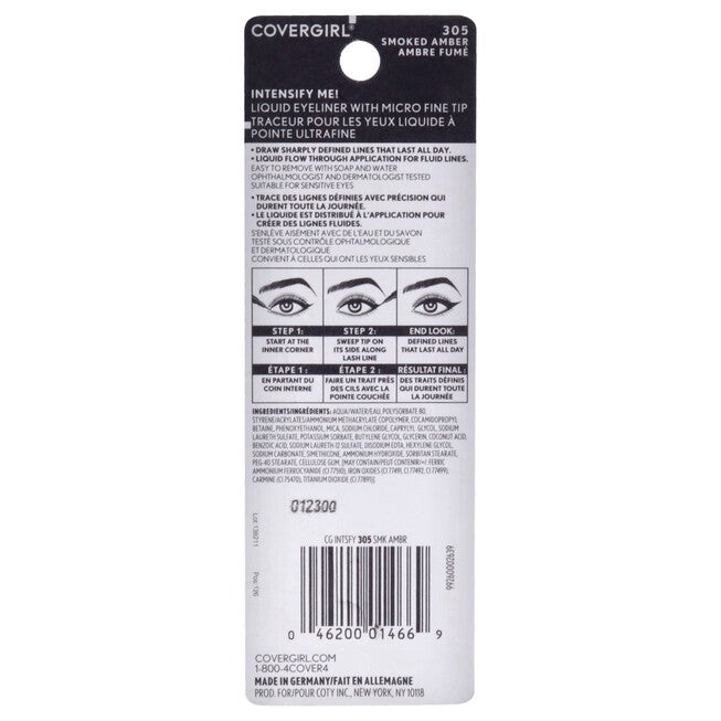Intensify Me Liquid Liner - 305 Smoked Amber by CoverGirl for Women - 0.03 oz Eyeliner, , alternate image number null