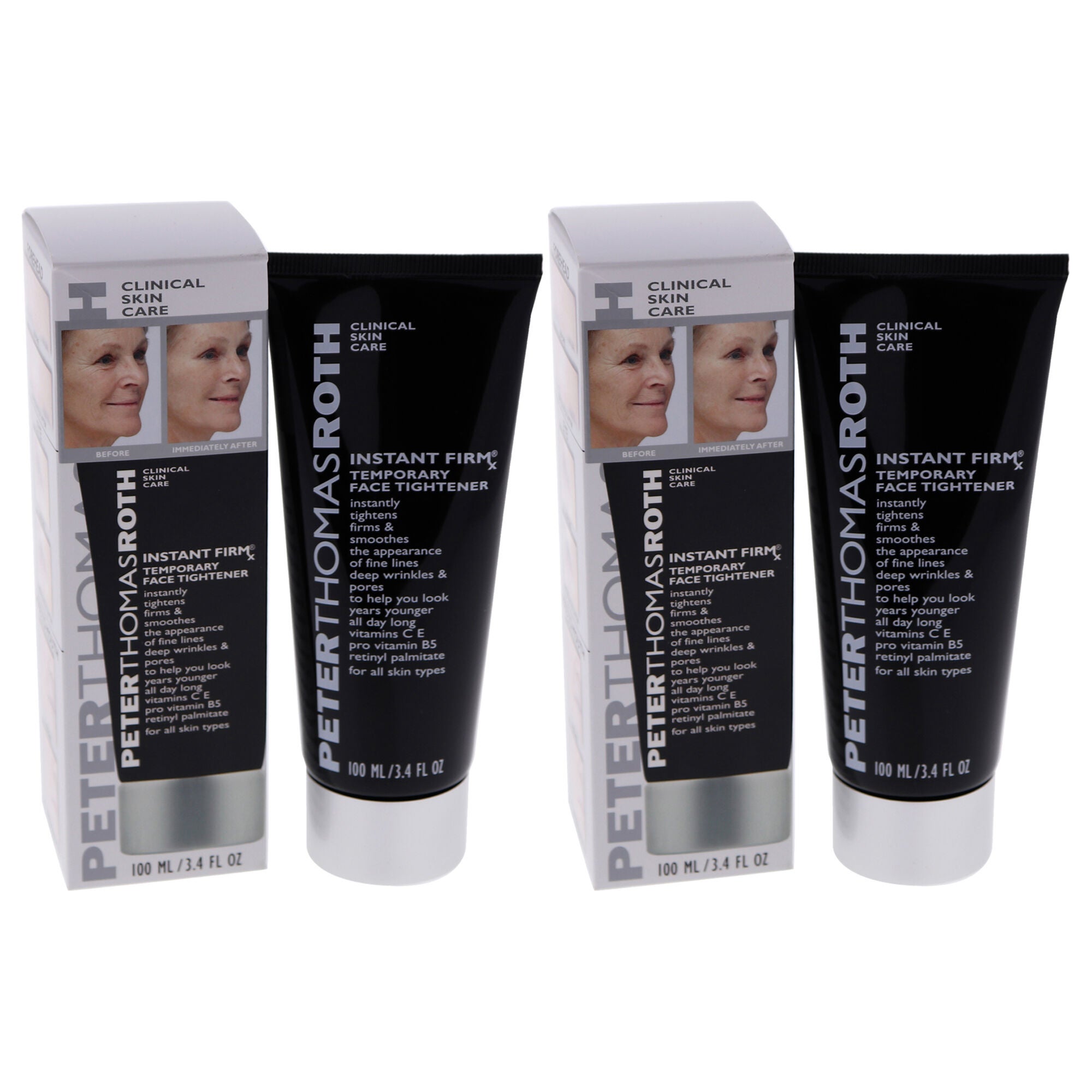Instant Firmx Temporary Face Tightener by Peter Thomas Roth for Unisex - 3.4 oz Cream - Pack of 2, White, alternate image number 3