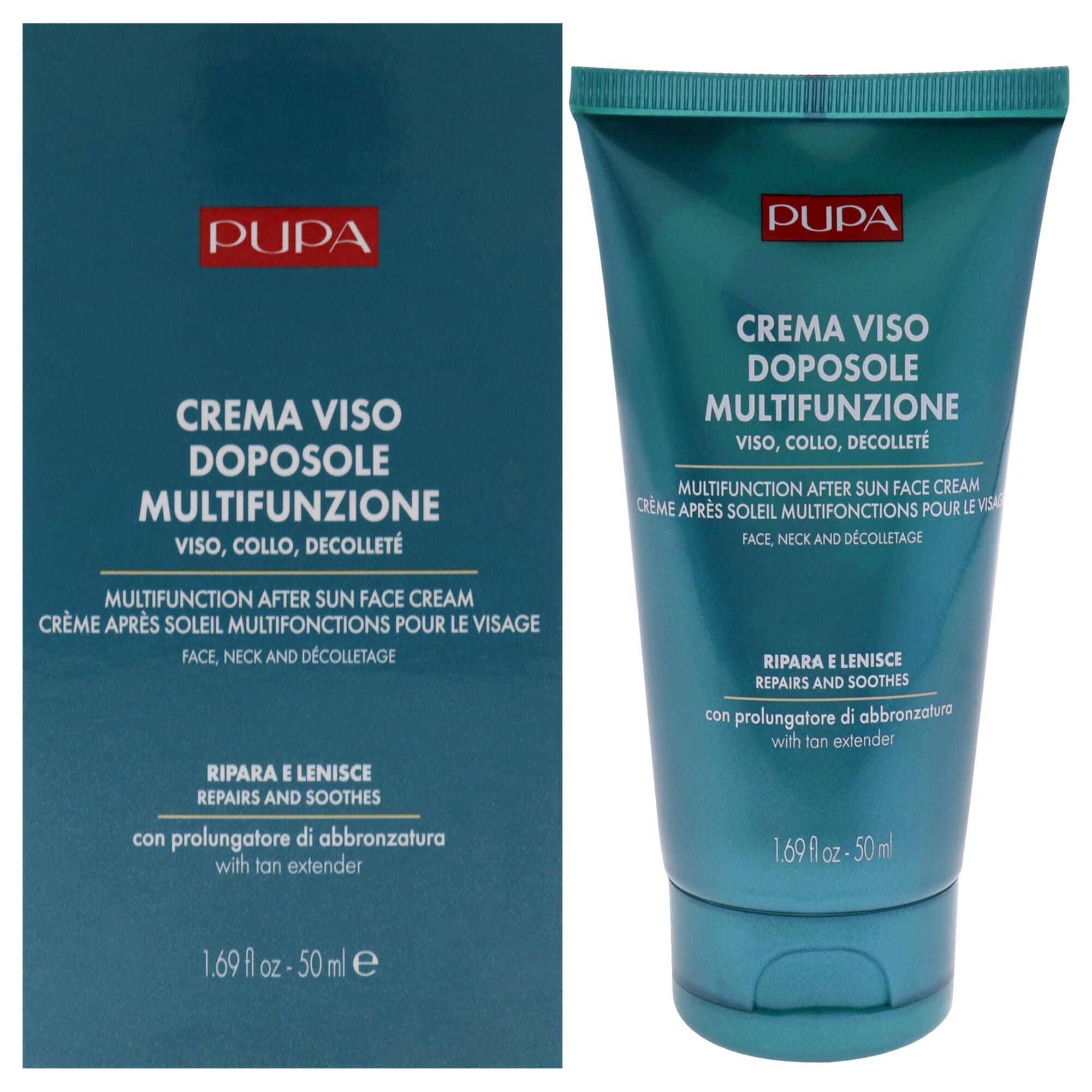 Multifunction After Sun Face Cream by Pupa Milano for Unisex - 1.69 oz Cream, See Description, hi-res image number 0
