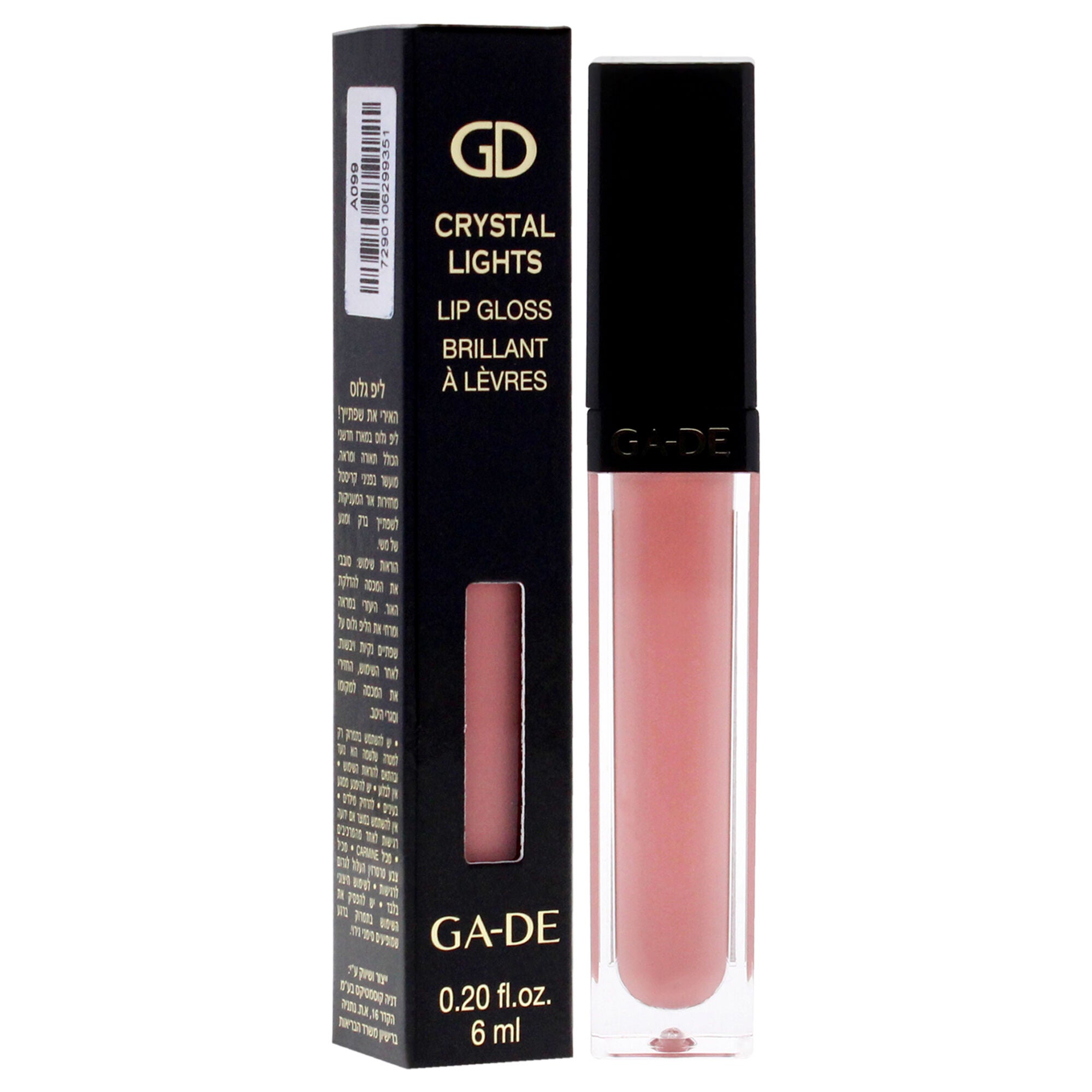 Crystal Lights Lip Gloss - 525 Rose Quartz by GA-DE for Women - 0.2 oz Lip Gloss, See Description, alternate image number 2