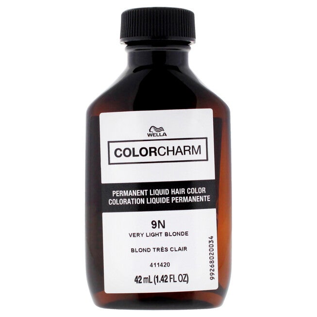 Color Charm Permanent Liquid Hair Color - 9N Very Light Blonde by Wella for Unisex - 1.42 oz Hair Color, NA, alternate image number null