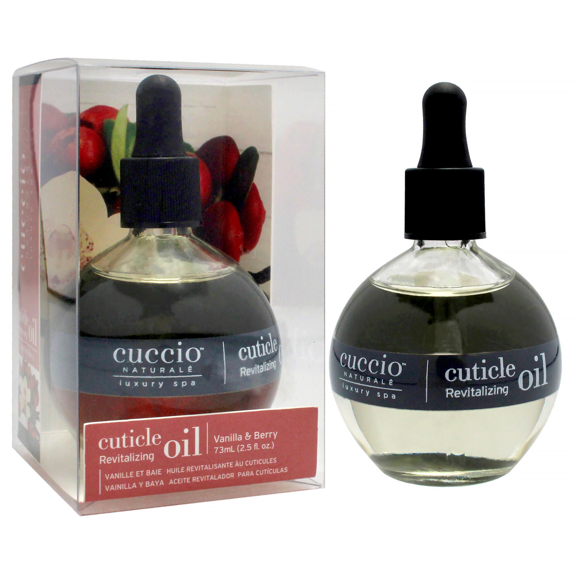 Cuticle Revitalizing Oil - Vanilla and Berry by Cuccio Naturale for Unisex - 2.5 oz Oil, See Description, alternate image number 1