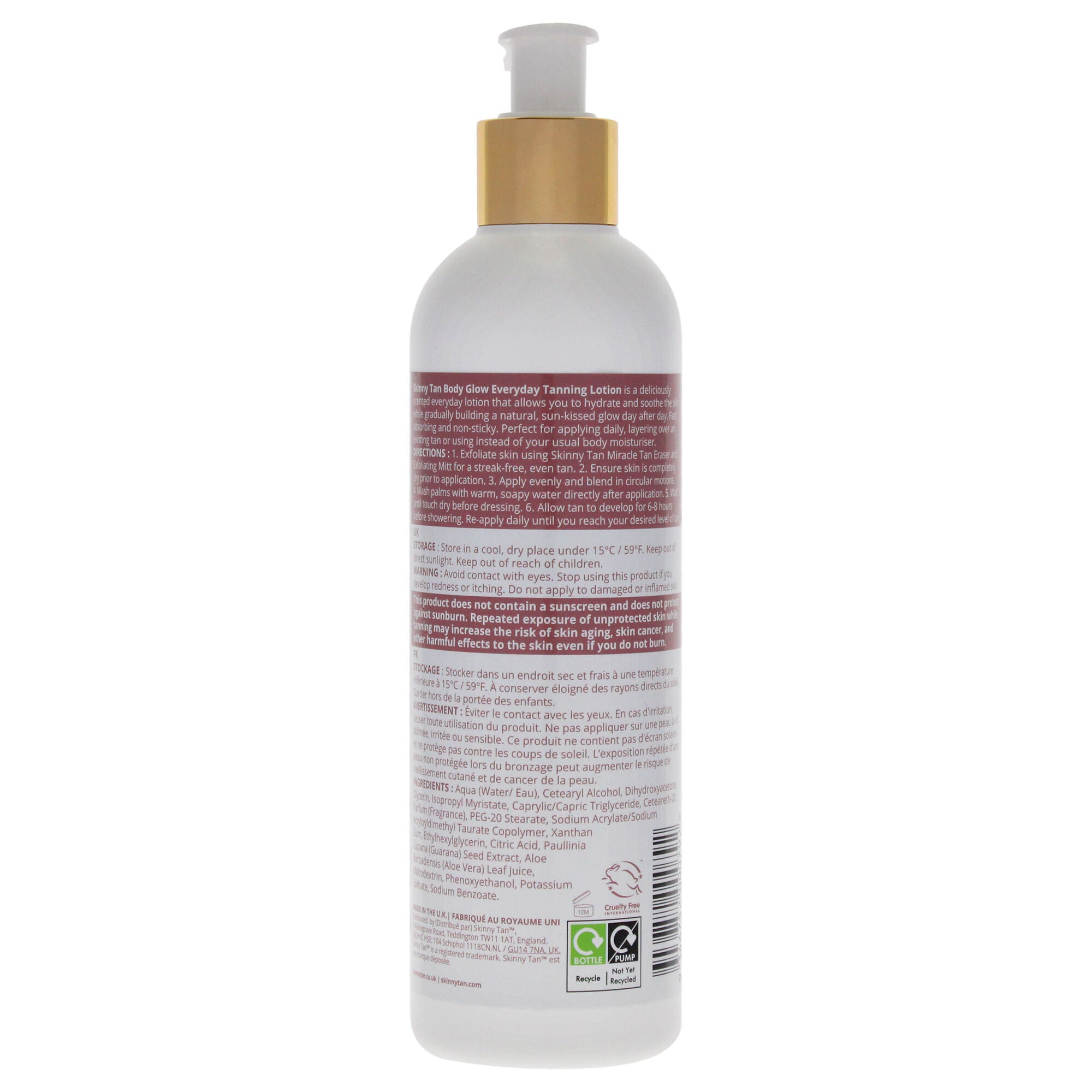 Body Glow Gradual Tan Lotion - Medium by Skinny Tan for Unisex - 9.4oz Lotion, See Description, alternate image number 1